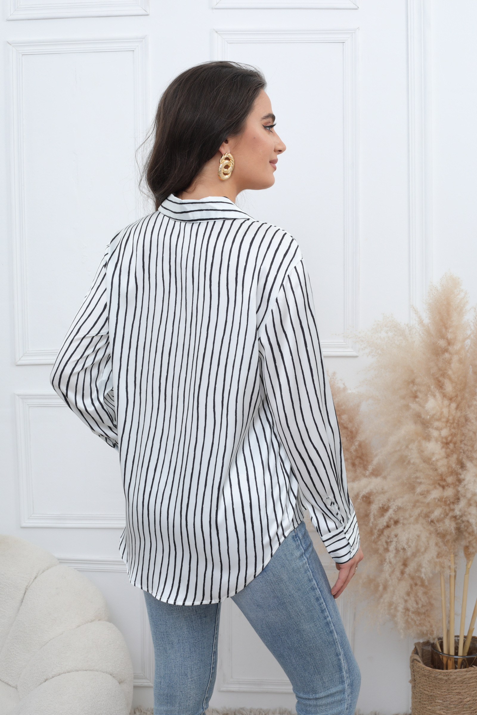 Camicia fluida a strisce - Image 5