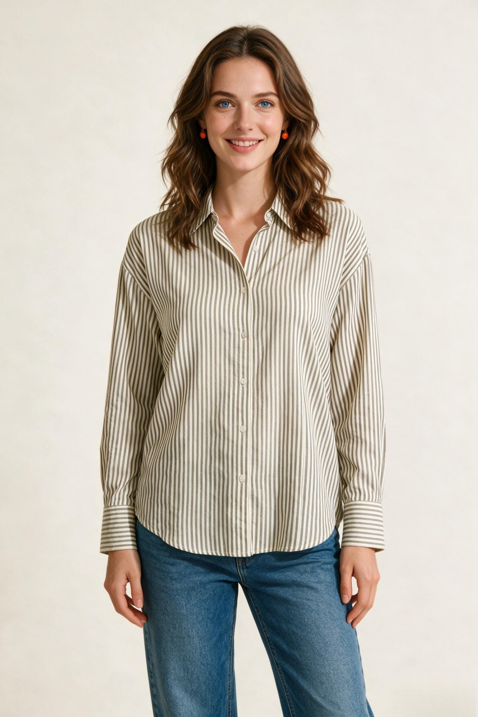 Wholesaler Melya Melody - Striped Cotton Shirt