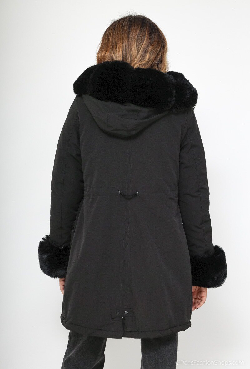 Parka Daunenjacke mit Kunstfellkragen - Image 9