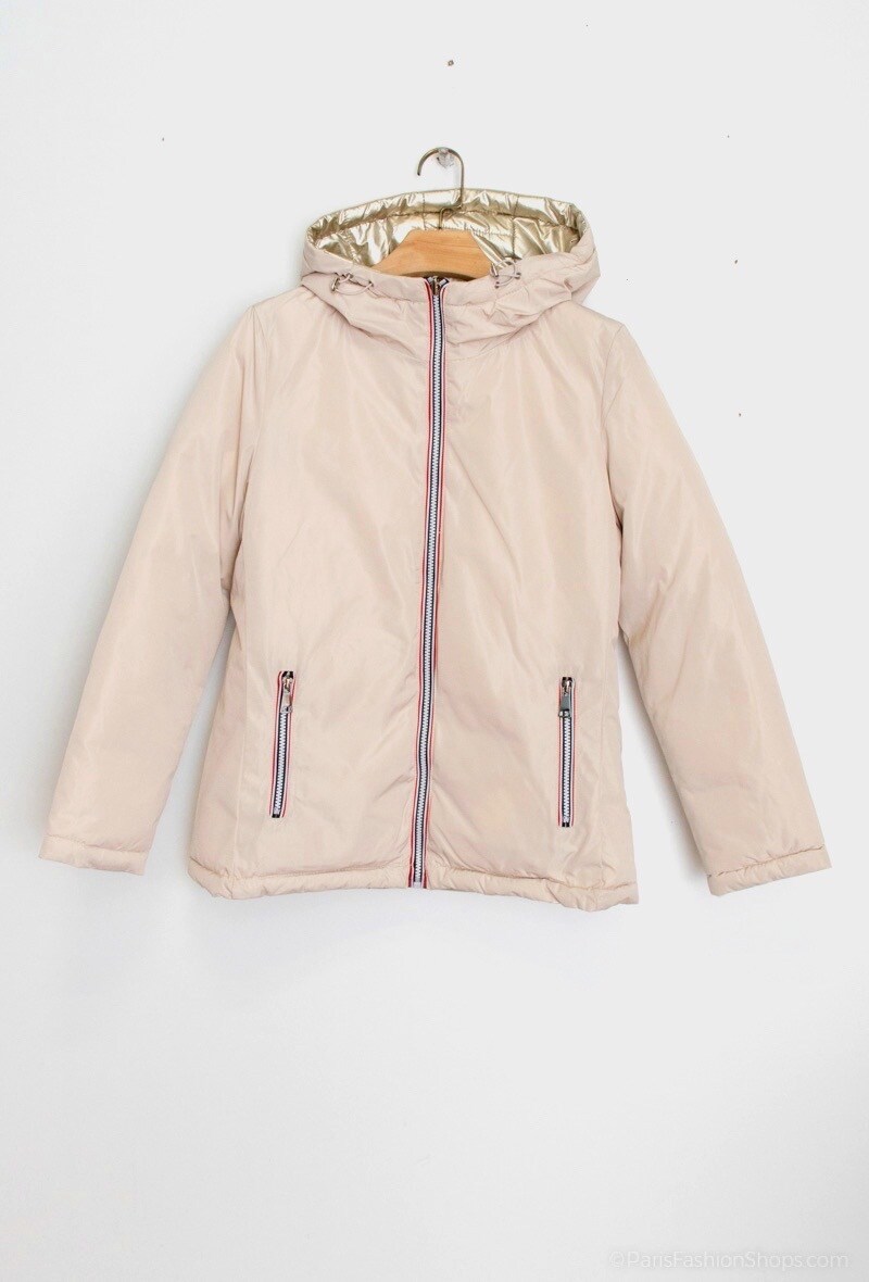 Kurze Wende-Wasserfeste Daunenjacke Bunte Farben - Image 4