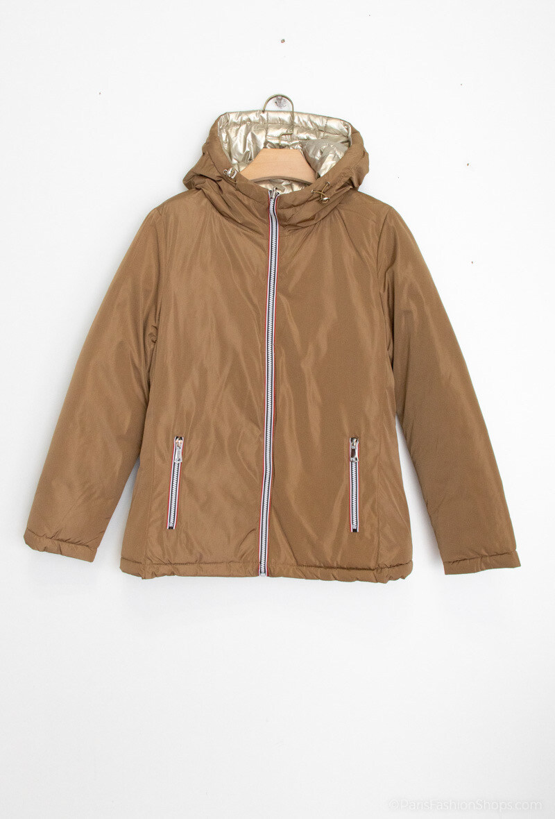 Kurze Wende-Wasserfeste Daunenjacke Bunte Farben - Image 3
