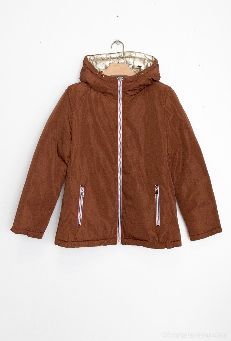 Kurze Wende-Wasserfeste Daunenjacke Bunte Farben - Image 2