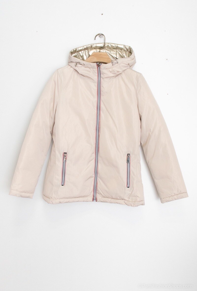 Kurze Wende-Wasserfeste Daunenjacke Bunte Farben - Image 1