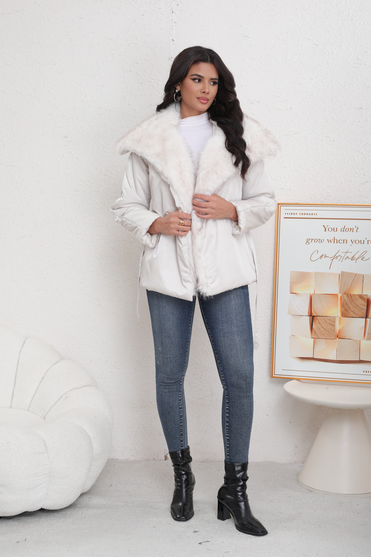 Faux Fur Parka - Image 3