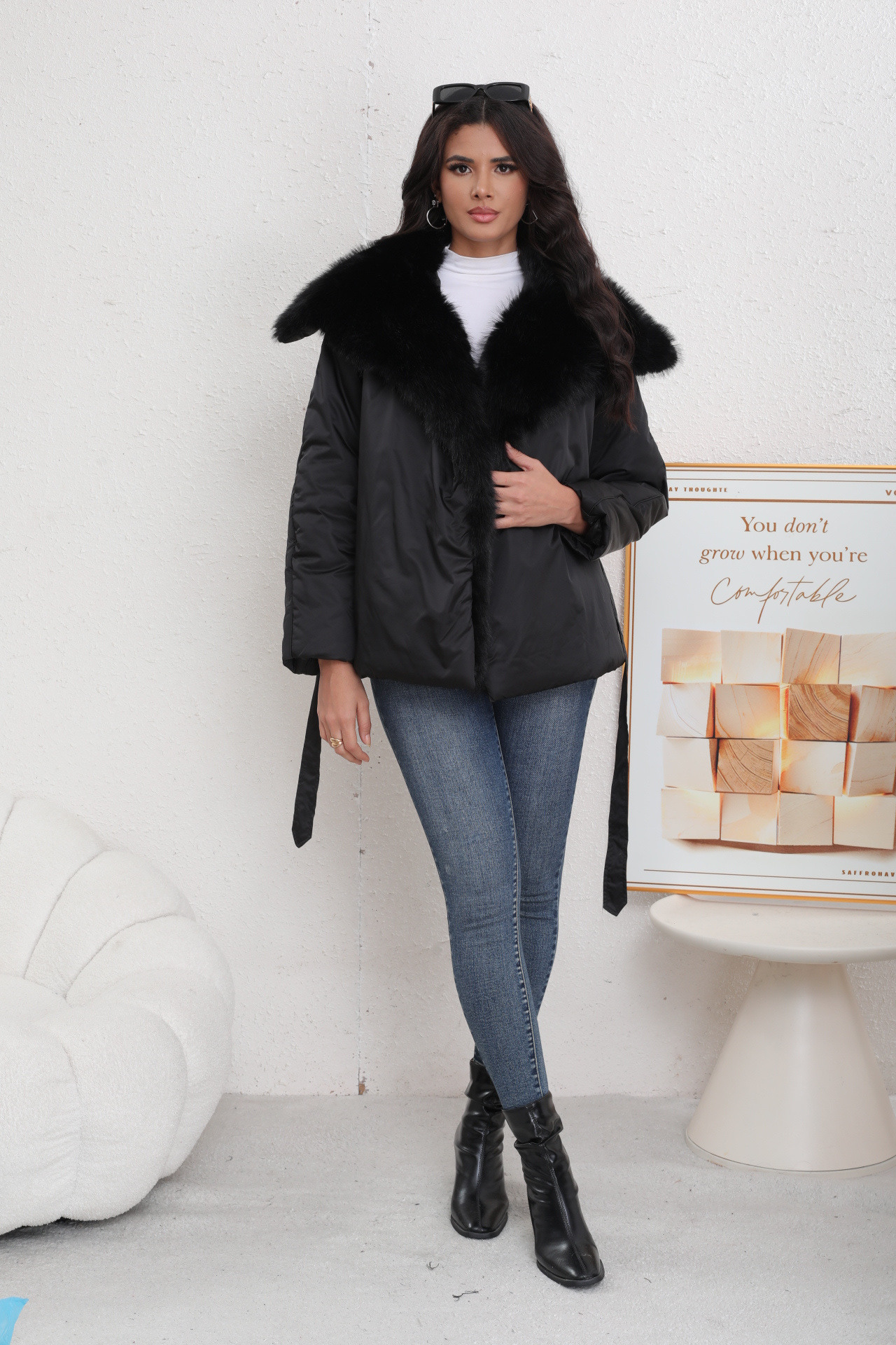 Faux Fur Parka - Image 1