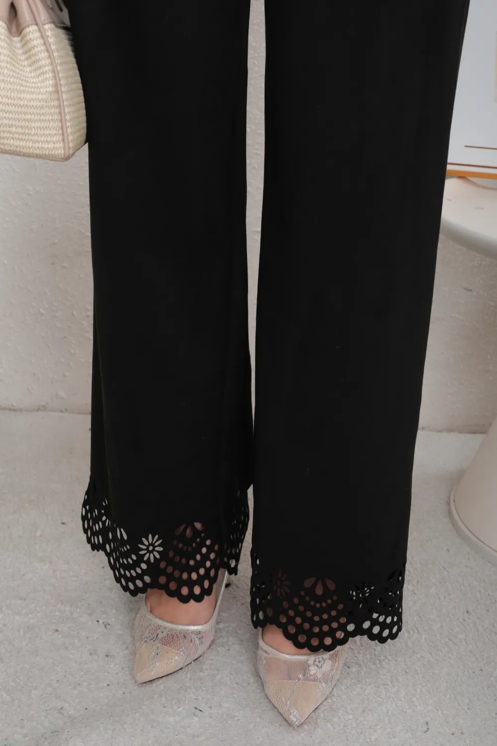 Ensemble Chemise et Pantalon Daim ajouré - Image 7