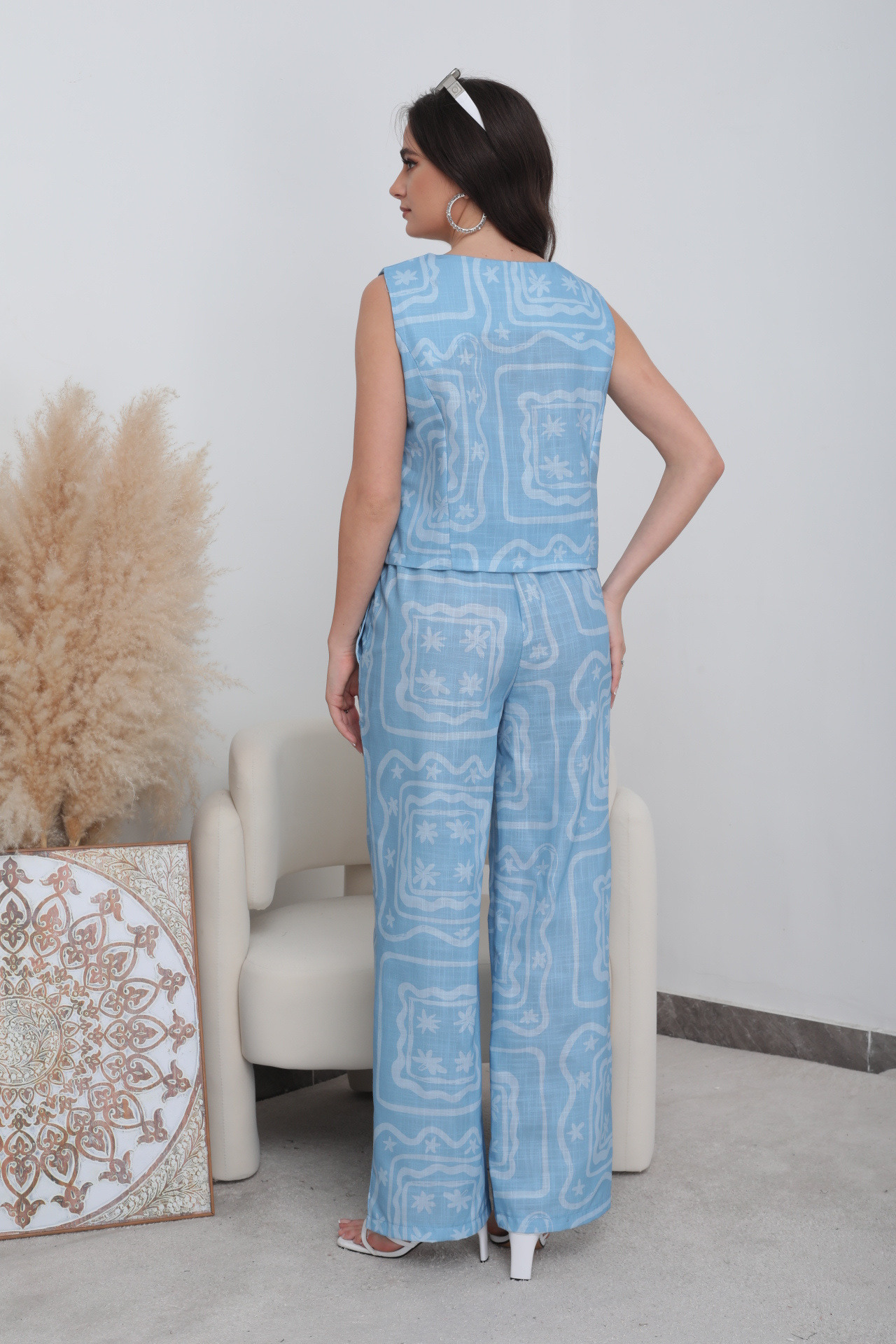 Bedrucktes Weste und Hose Set - Image 7