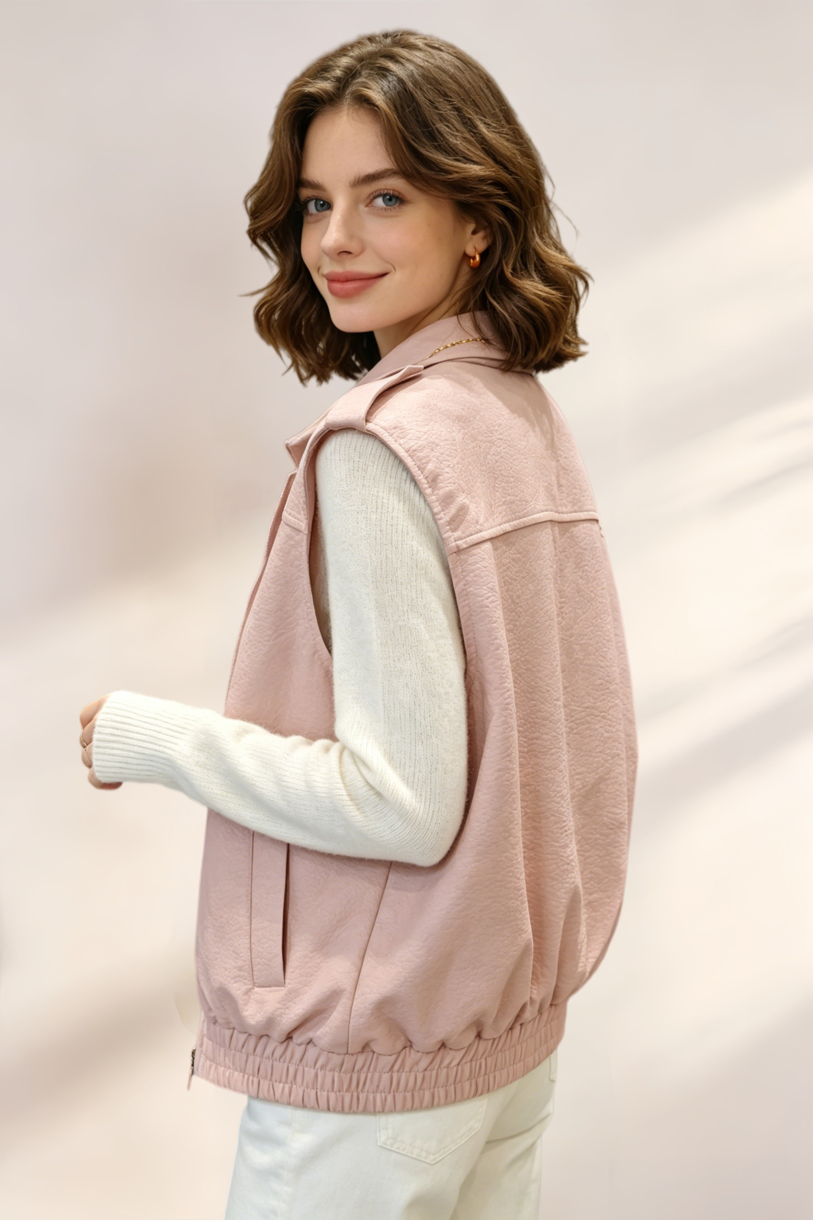 Gilet senza maniche in similpelle - Image 8