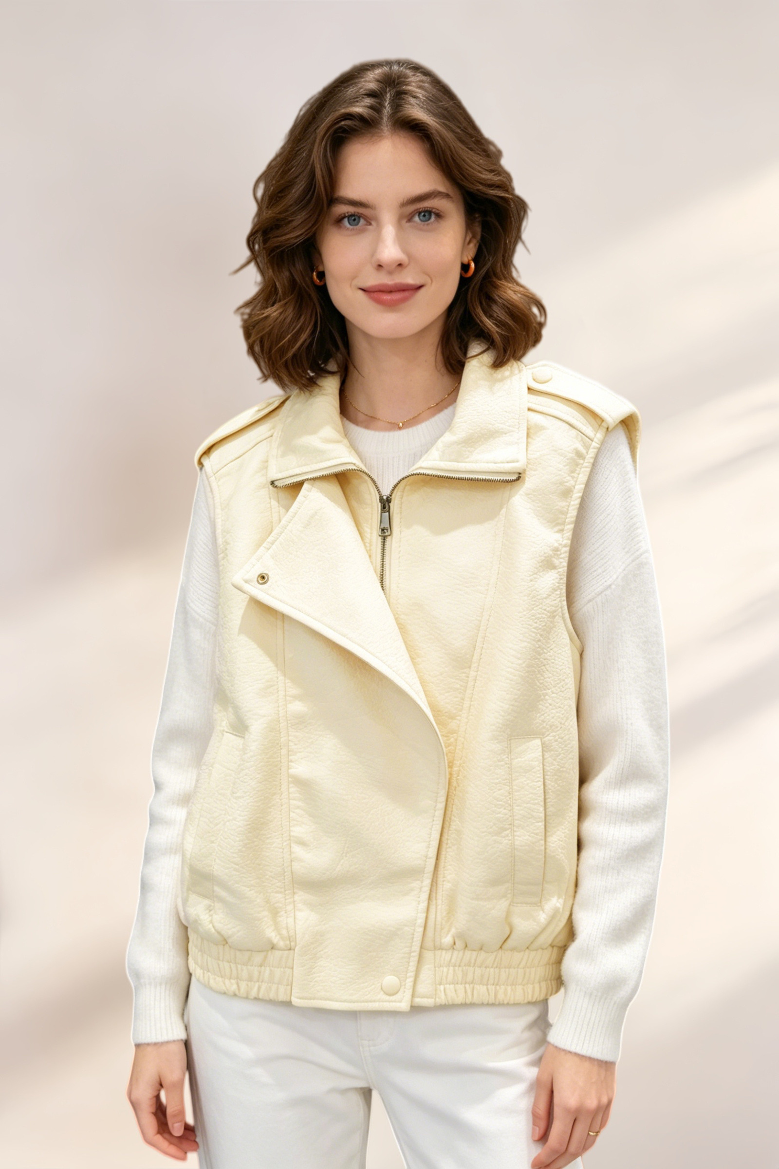 Gilet senza maniche in similpelle - Image 4