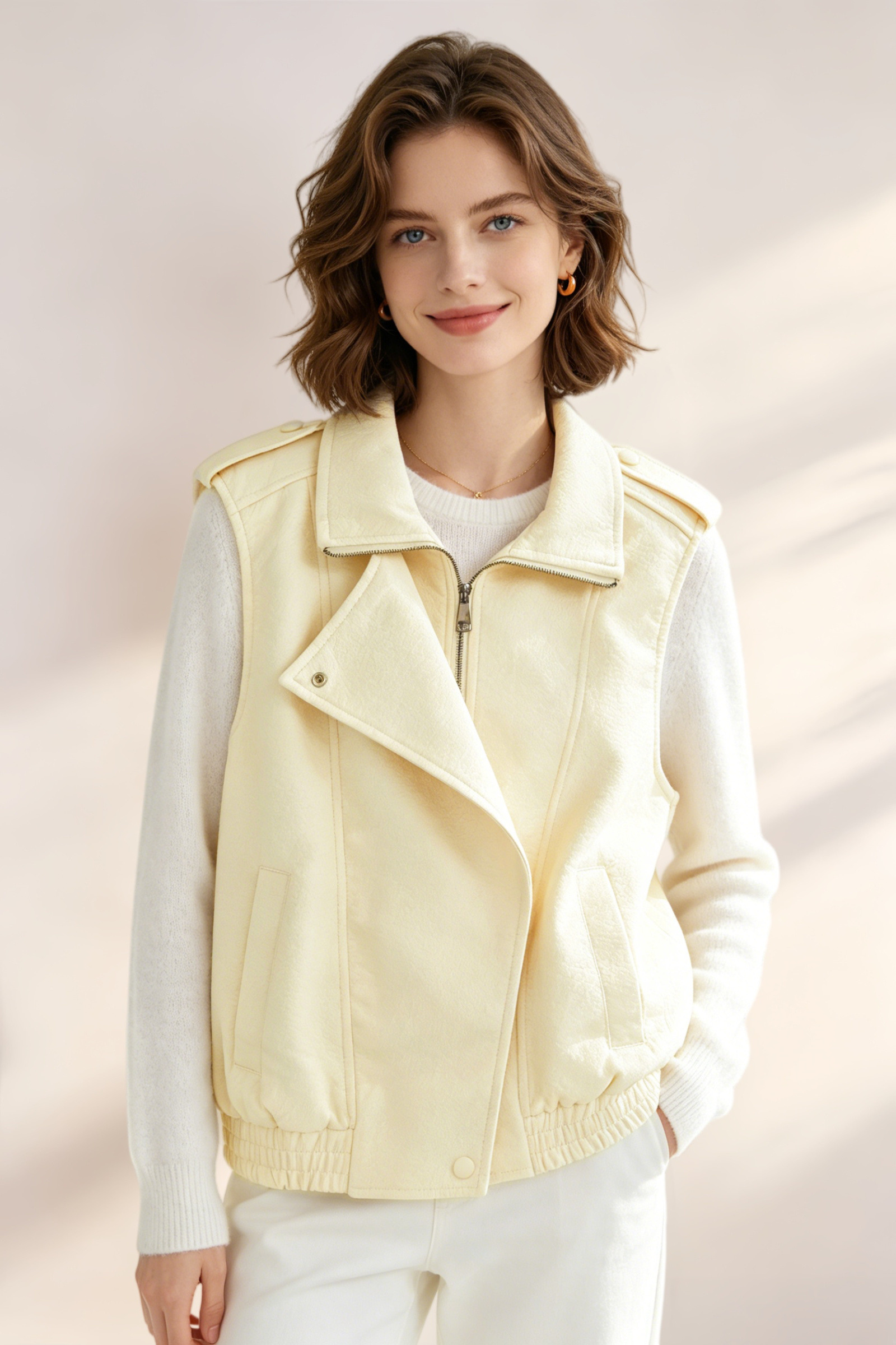 Gilet senza maniche in similpelle - Image 9