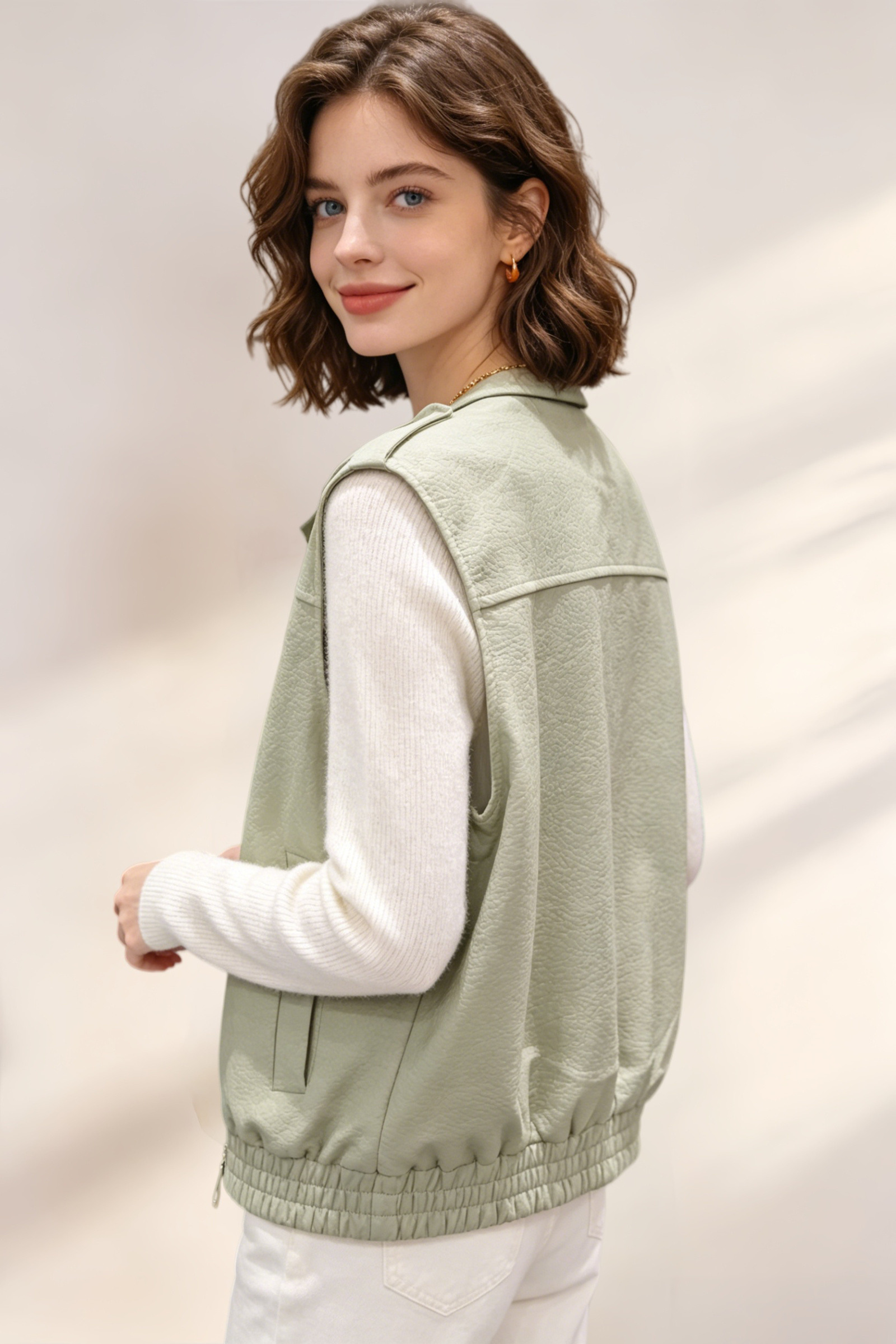 Gilet senza maniche in similpelle - Image 16