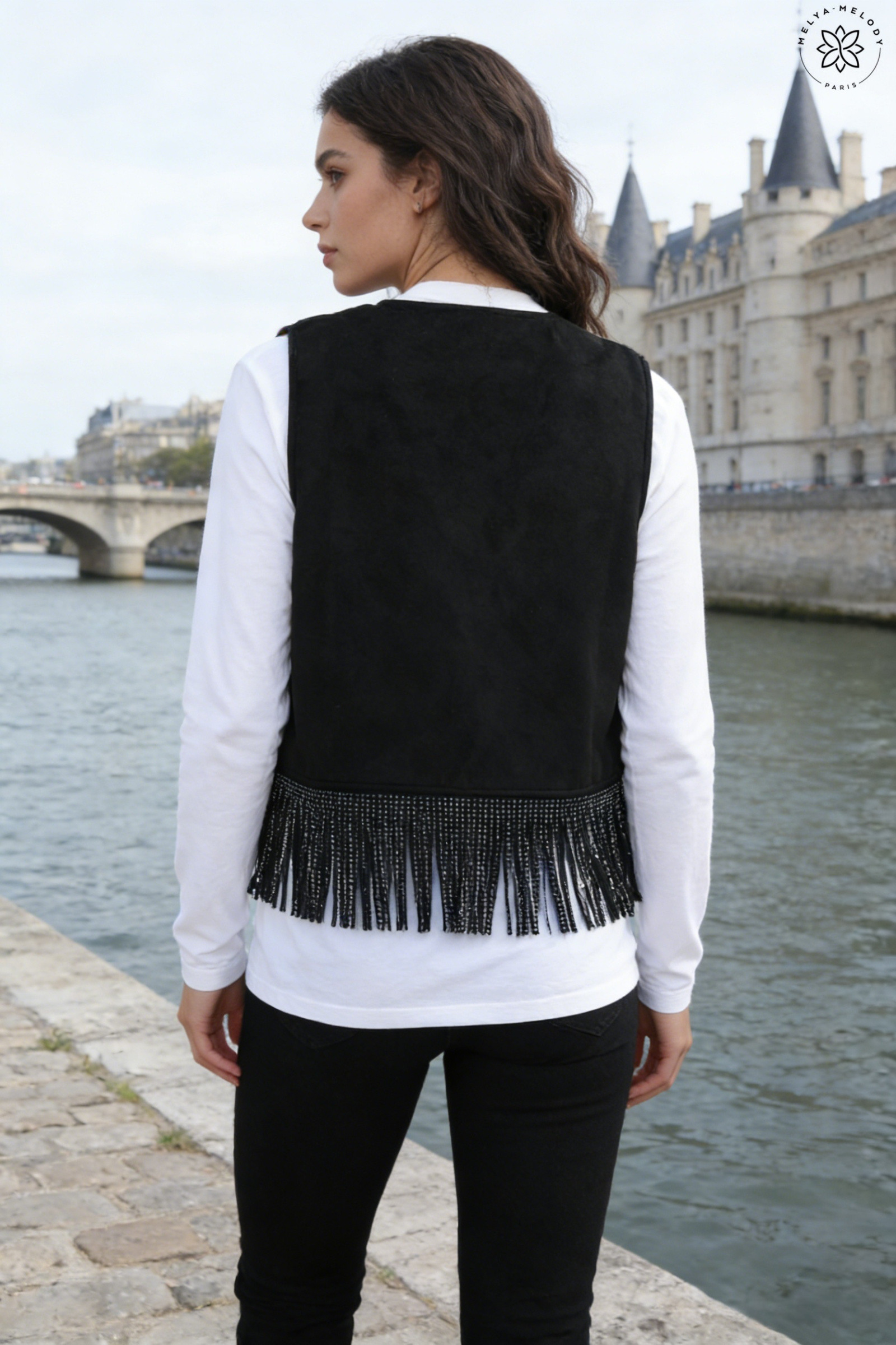 Paillettenweste aus Wildleder - Image 6
