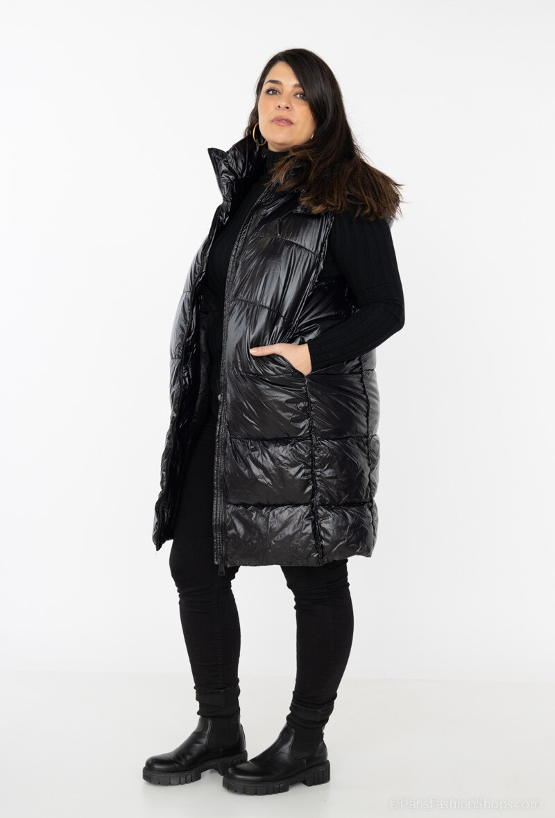 Gilet sans manche Grand taille brillant - Image 3
