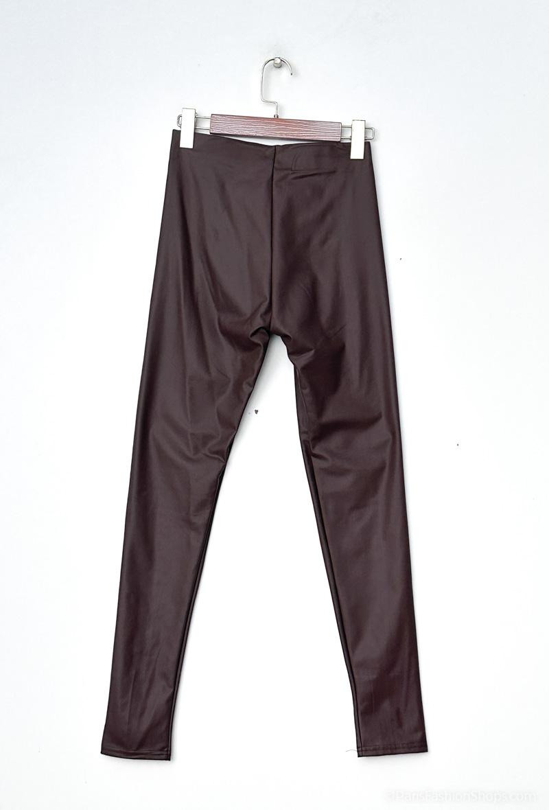 Faux leather leggings - Image 15