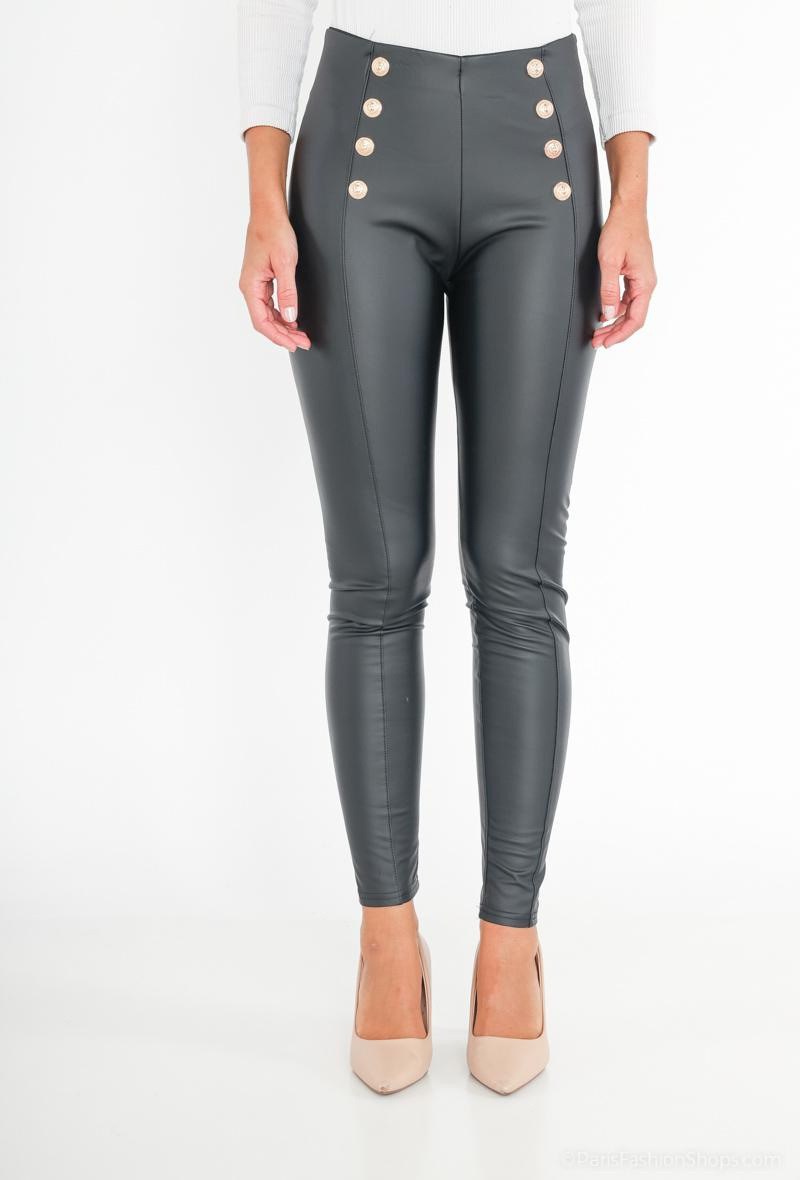 Faux leather leggings - Image 12