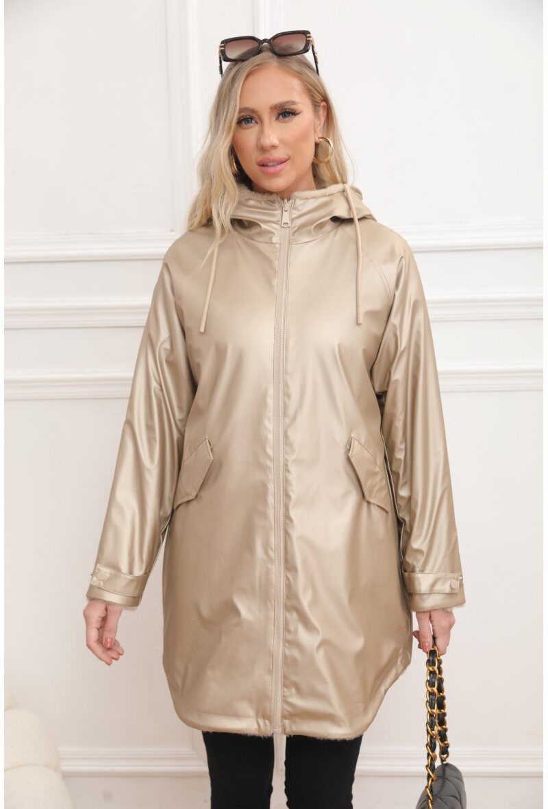Reversible Waterproof Lined Coat/Parka - Image 2