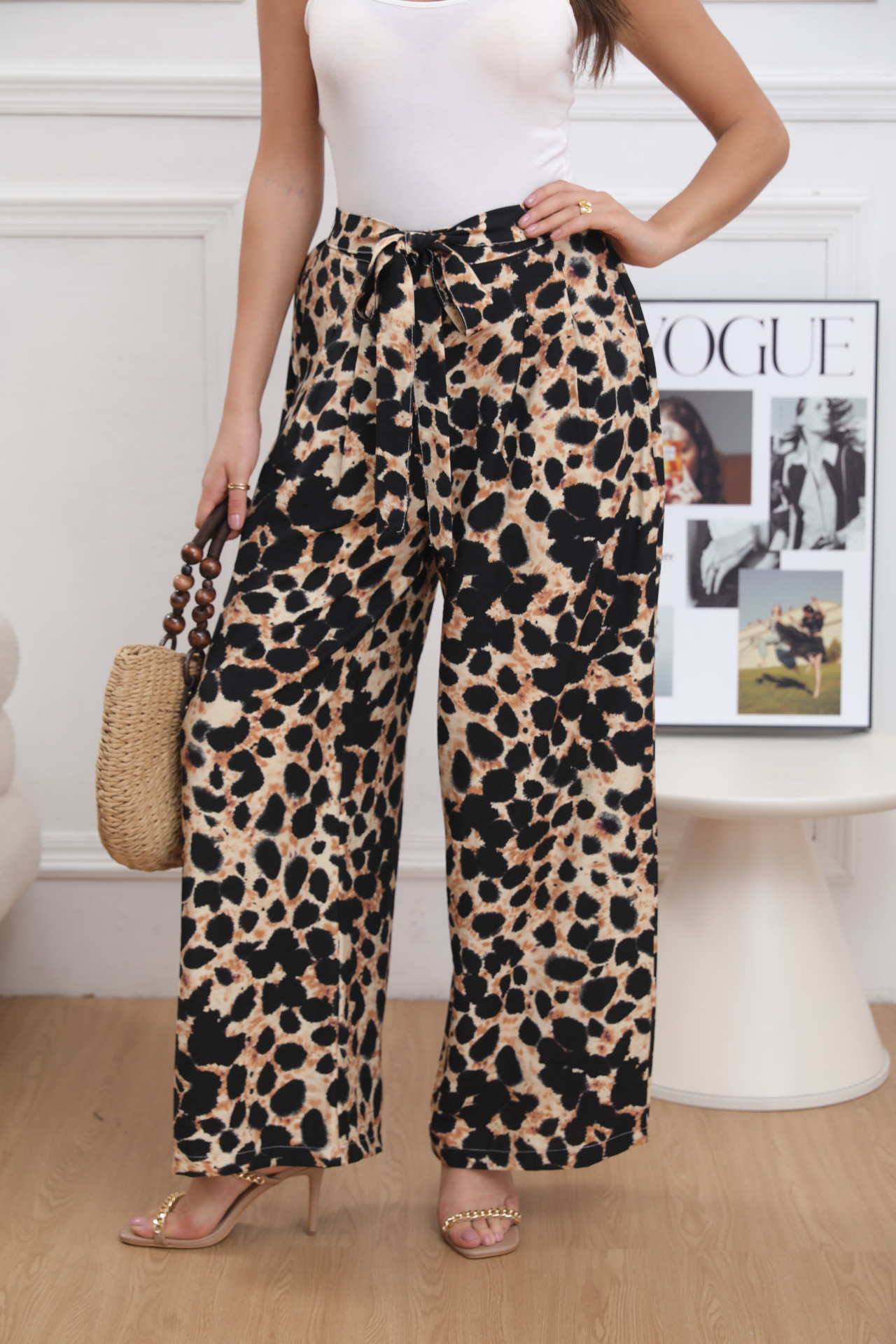 PANTALONI STAMPA LEOPARDO - Image 2
