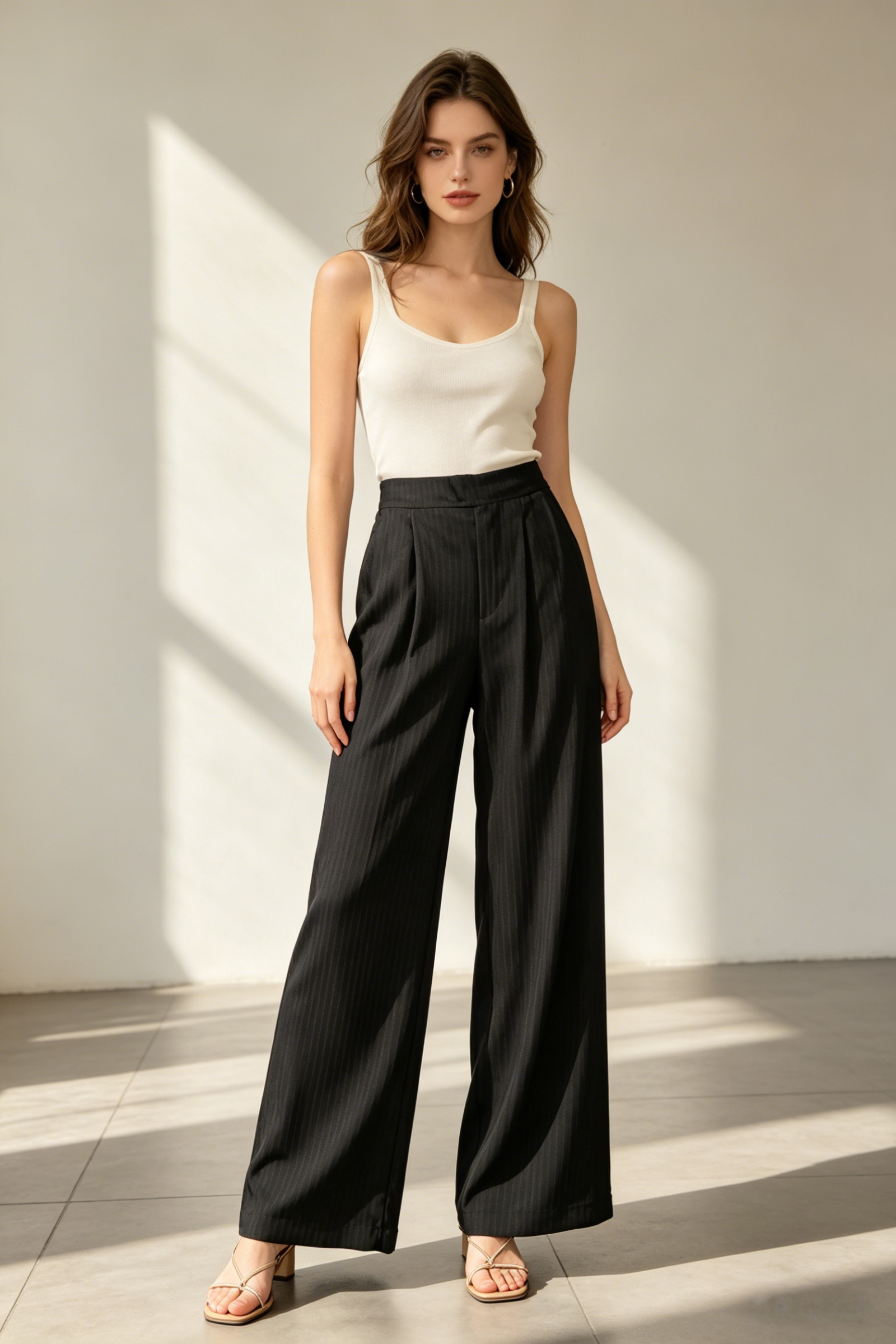 Pantalon satiné avec poches - Image 6