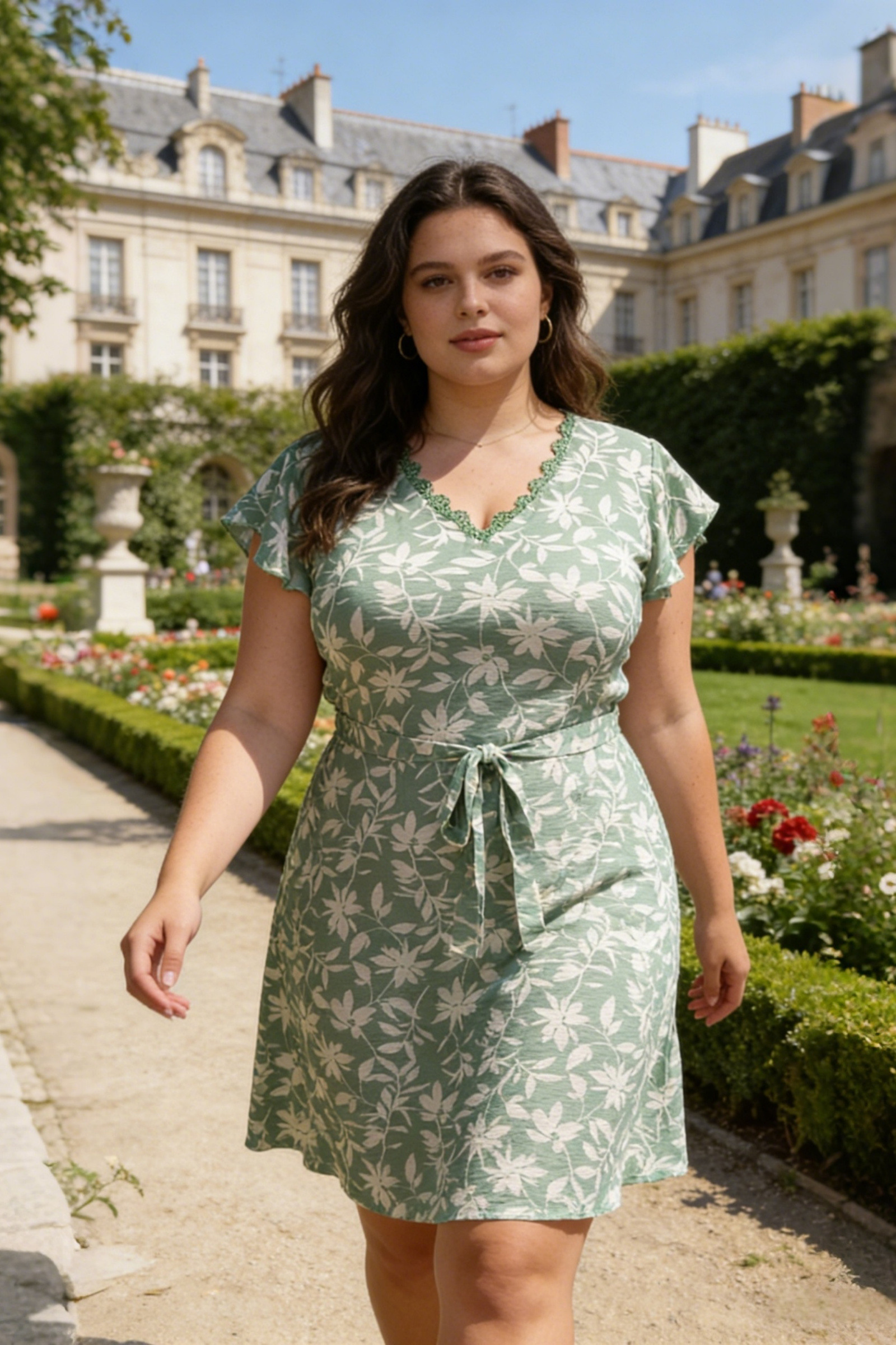 BEDRUCKTES KLEID Große Größe - Image 3