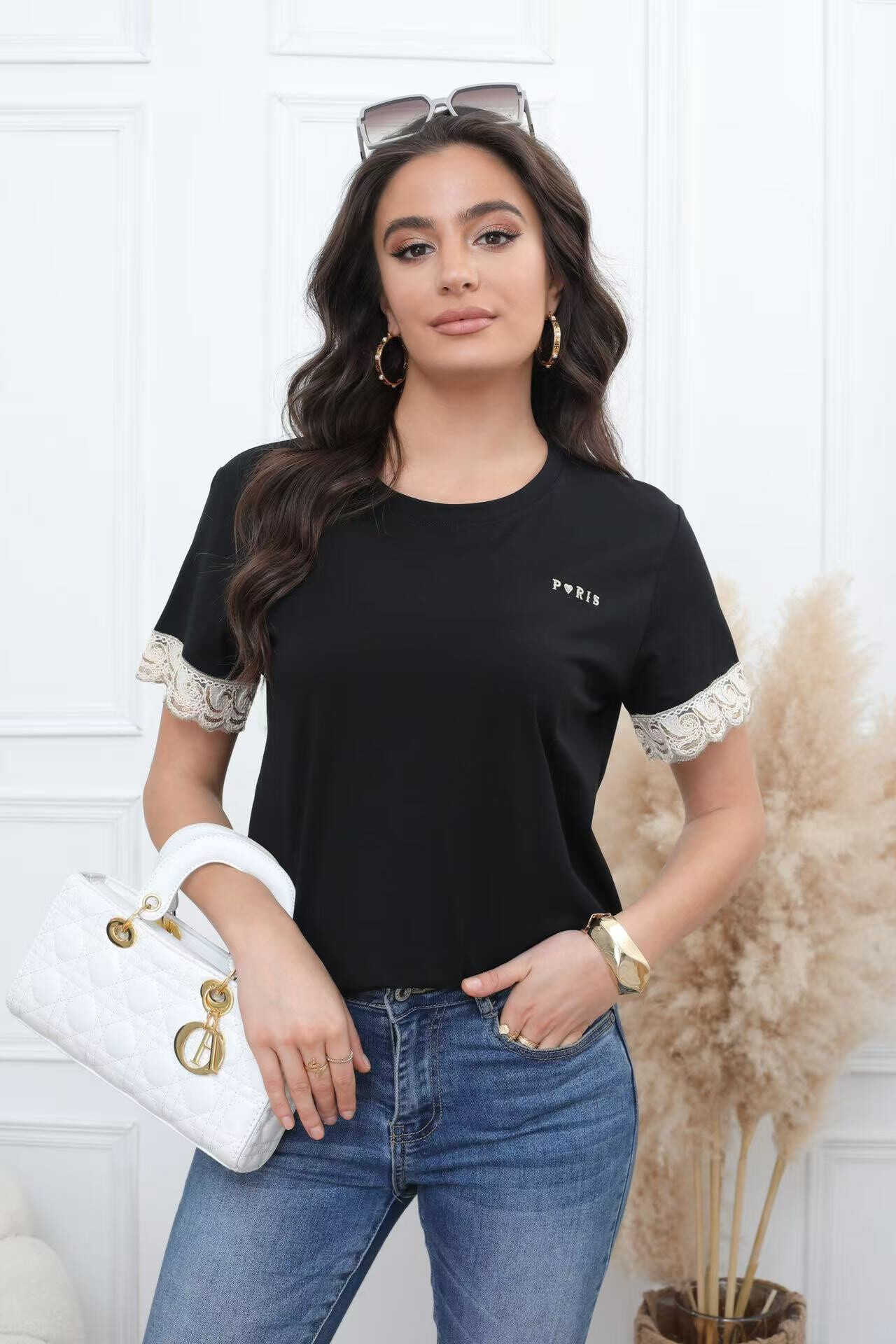 Wholesaler Melya Melody - Embroidered t-shirt