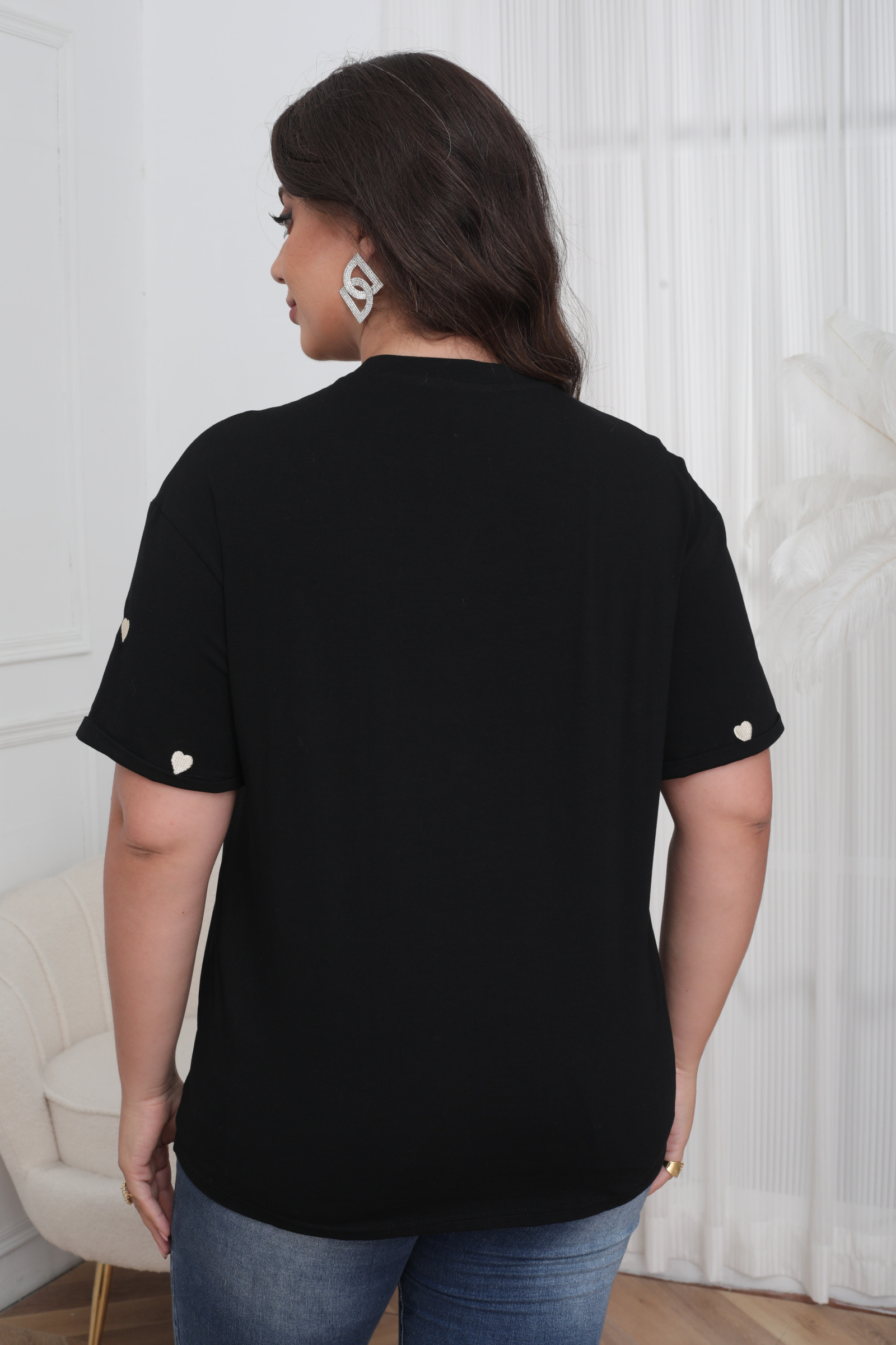 Large Size Heart T-shirt - Image 14