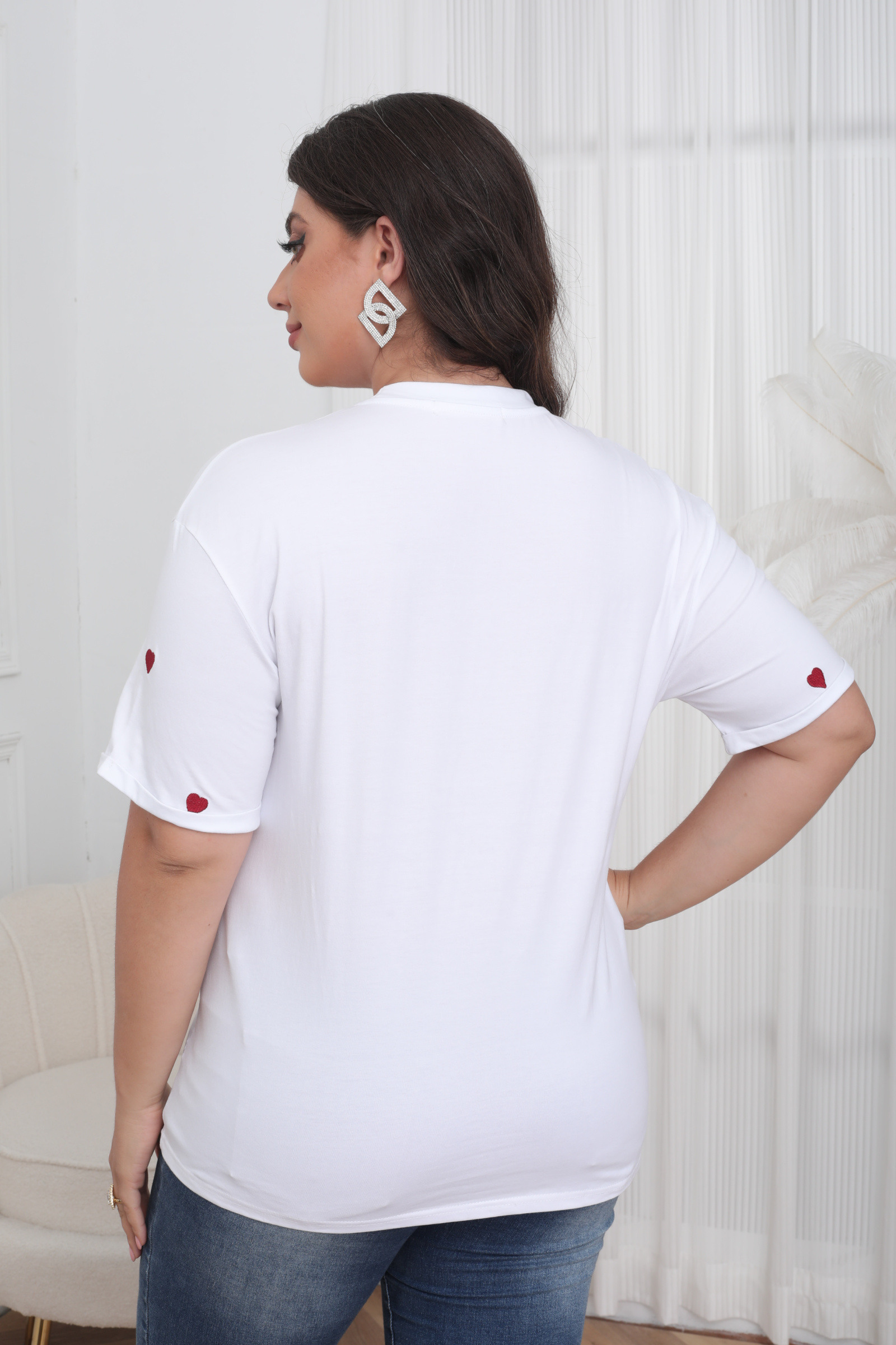 Large Size Heart T-shirt - Image 16