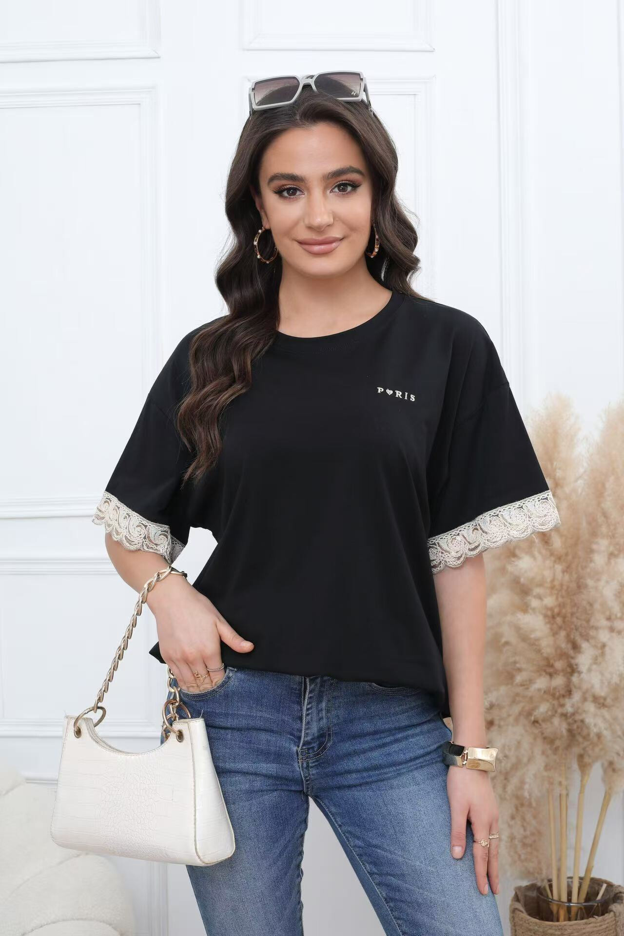 Wholesaler Melya Melody - Embroidered t-shirt