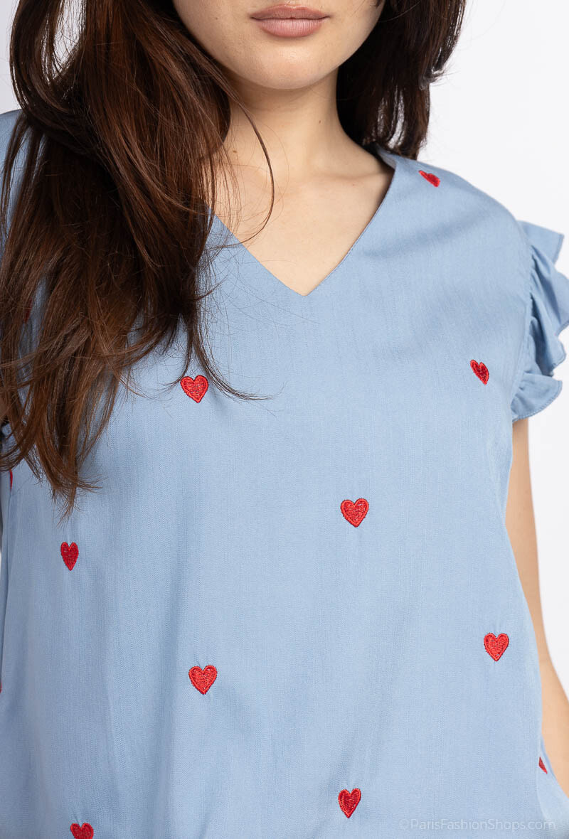Wholesaler Melya Melody - Top embroidery
