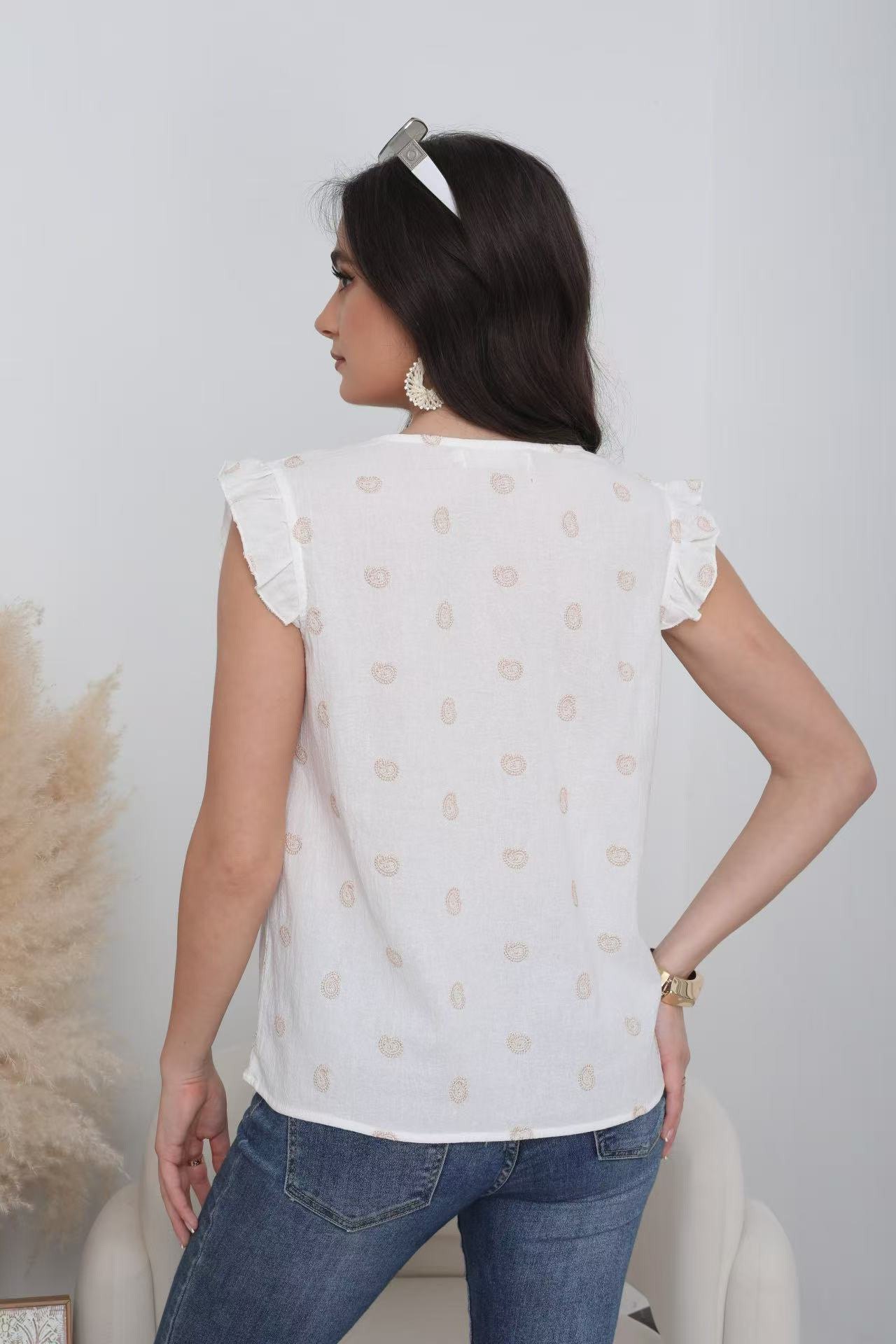 Golden embroidered top - Image 10