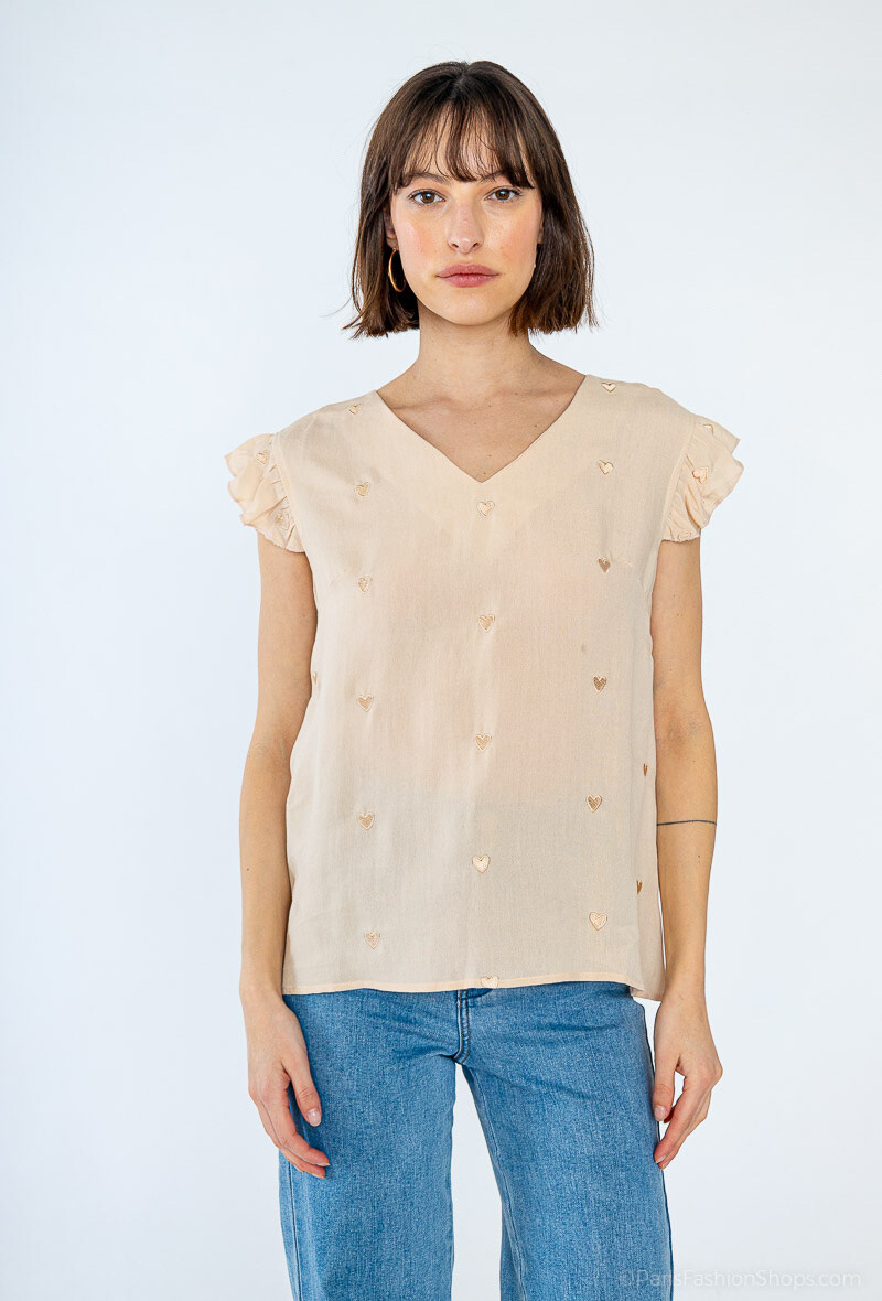 Wholesaler Melya Melody - Top embroidery