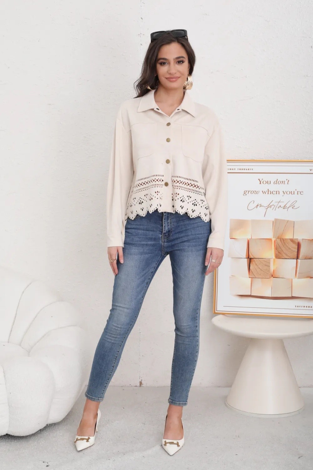 Women's Suede Jacket - Image 2