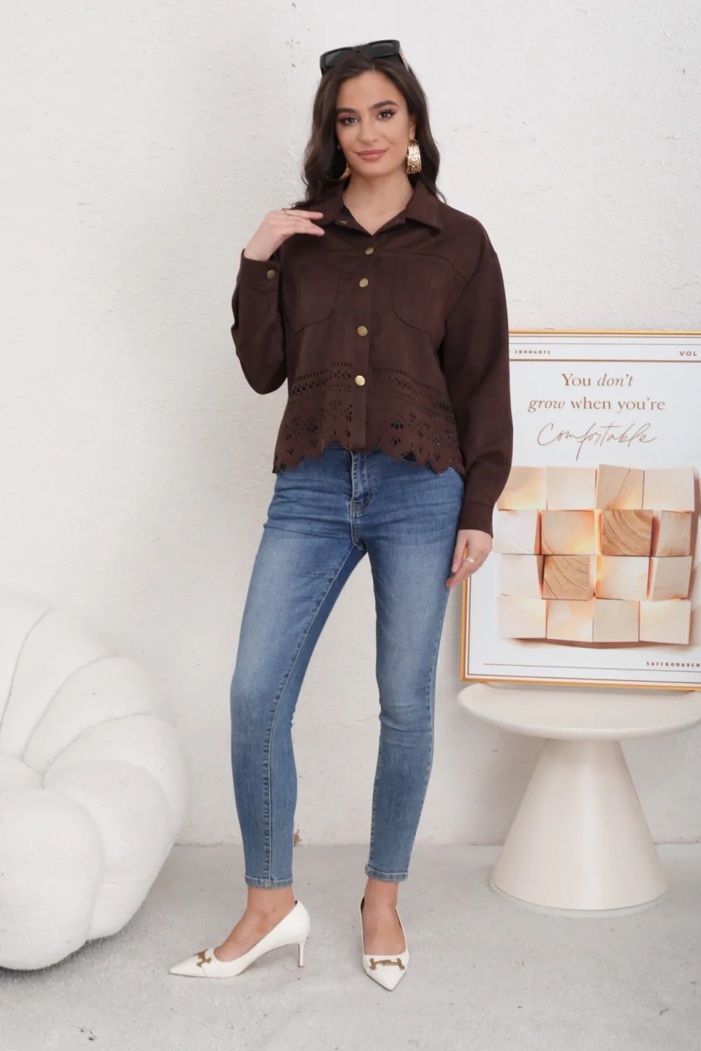 Women's Suede Jacket - Image 4