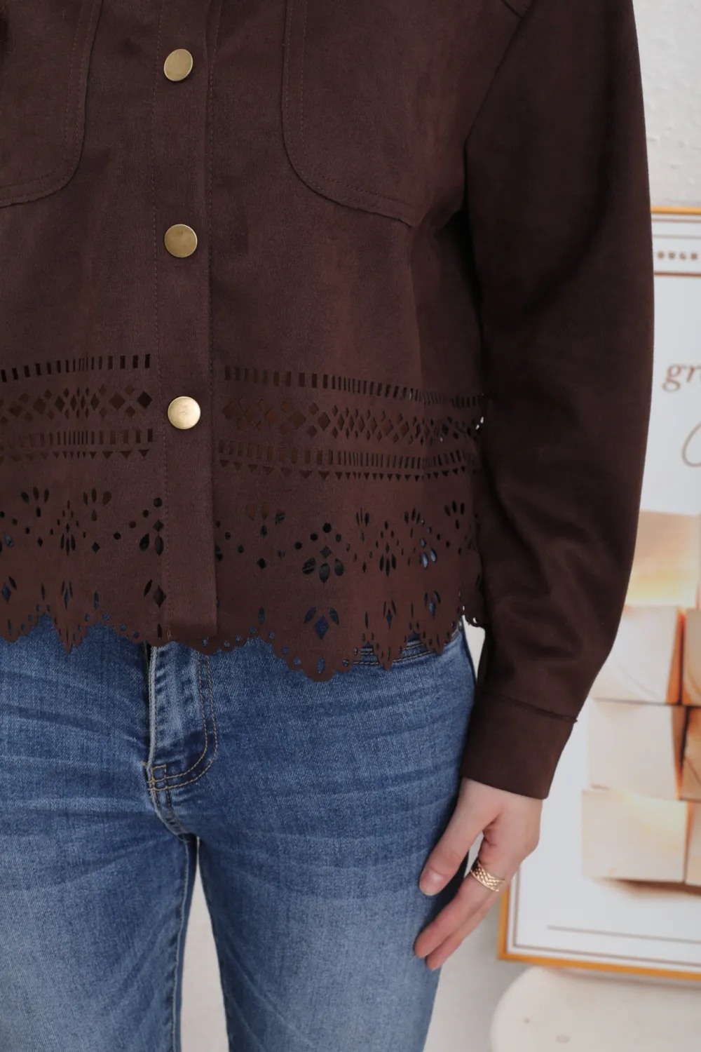 Women's Suede Jacket - Image 14