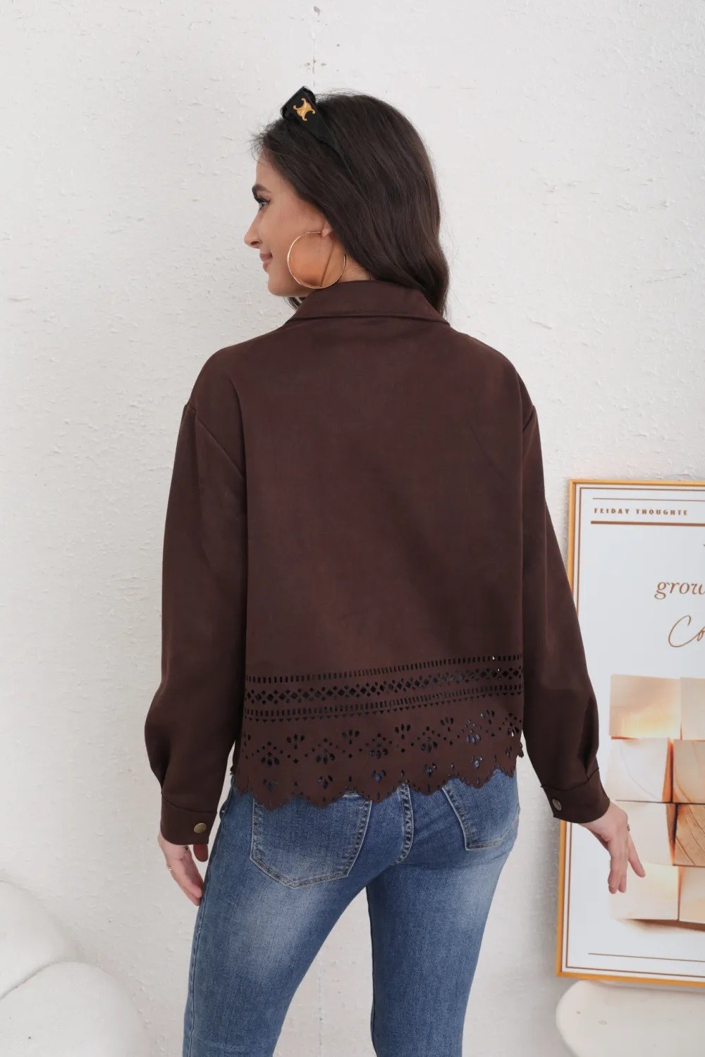 Women's Suede Jacket - Image 19
