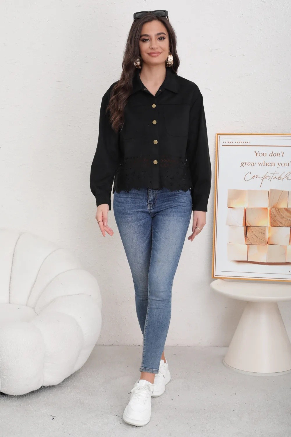 Women's Suede Jacket - Image 3