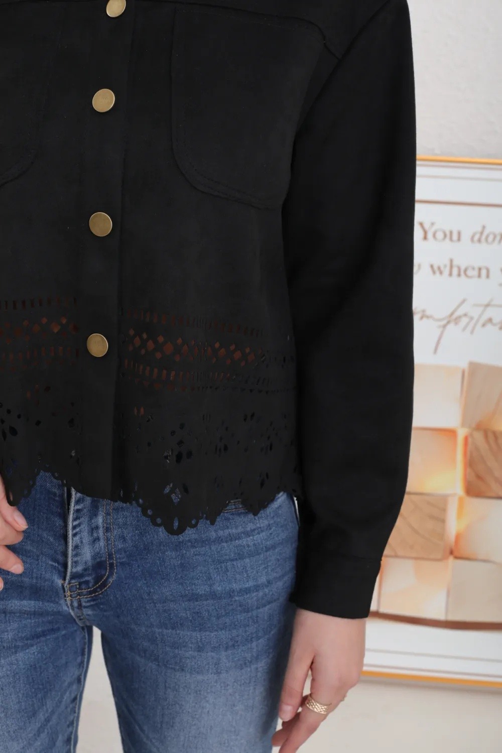 Women's Suede Jacket - Image 15