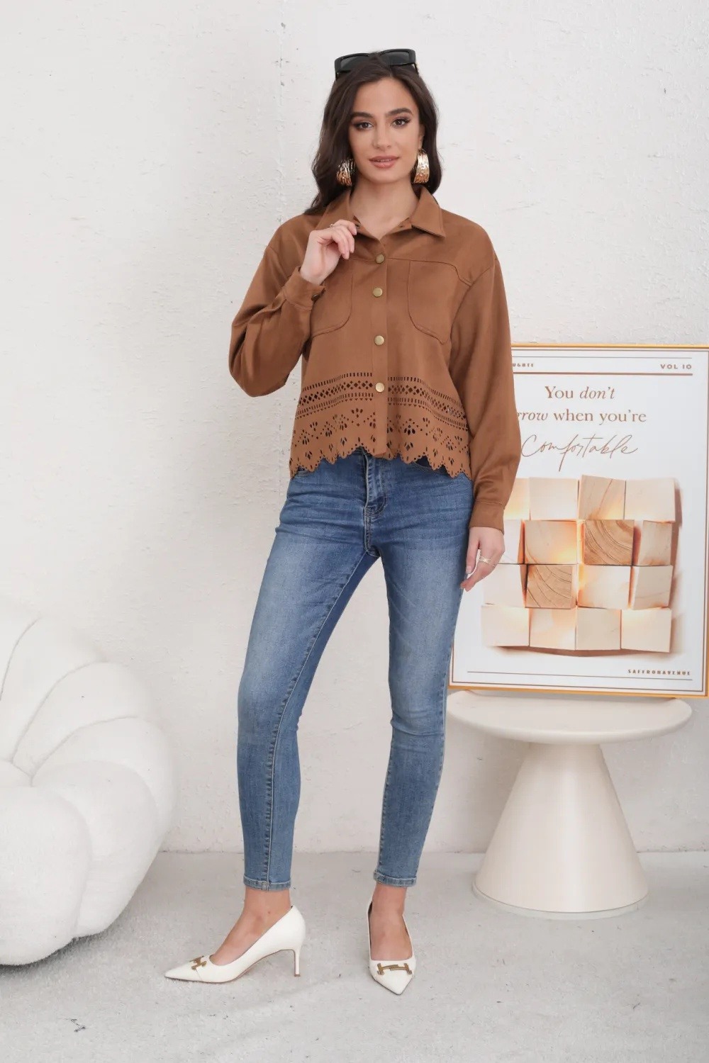 Women's Suede Jacket - Image 1