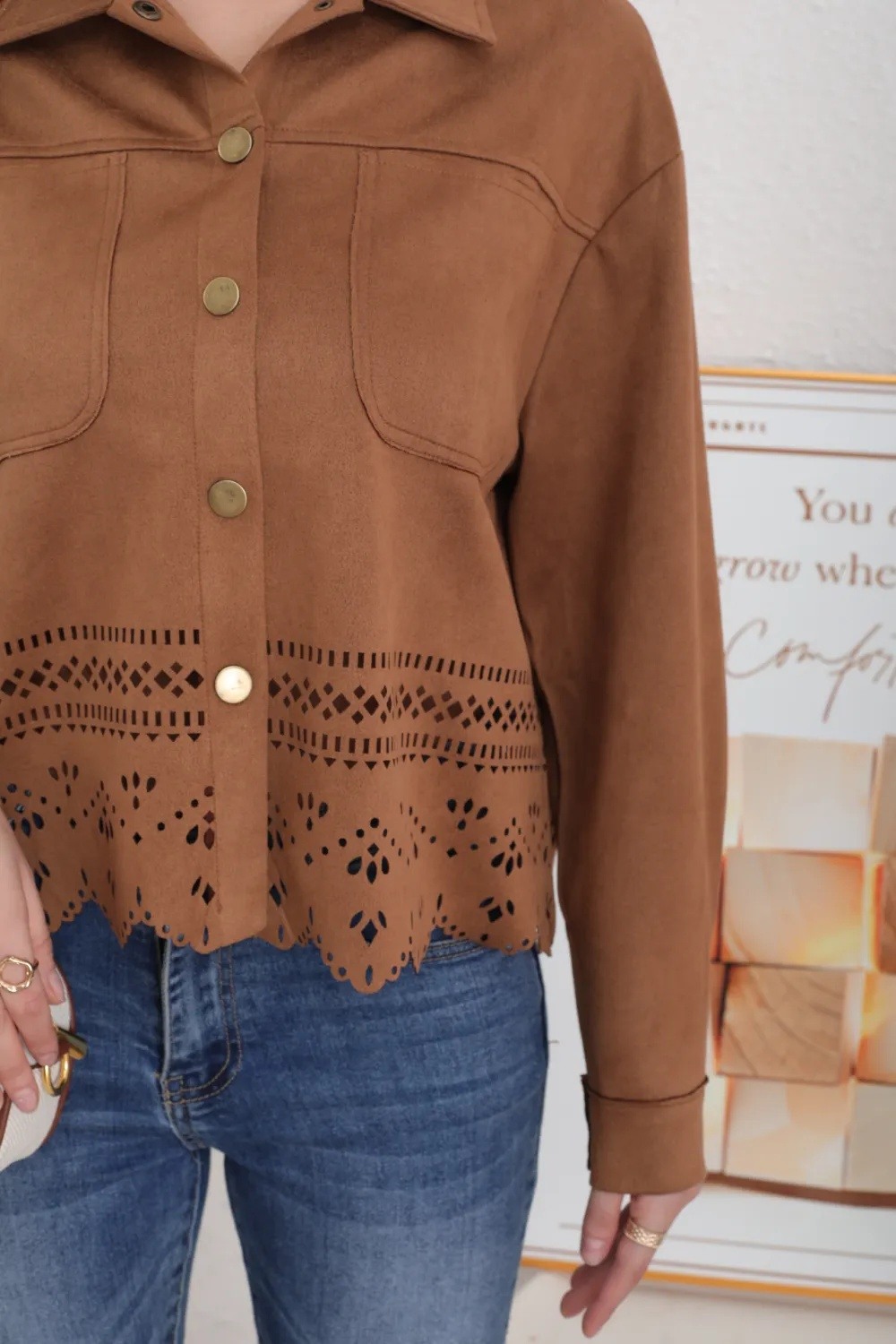 Women's Suede Jacket - Image 16