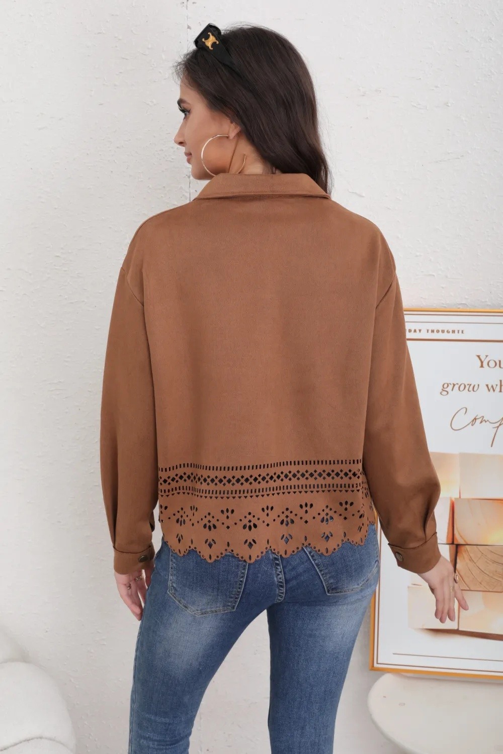 Women's Suede Jacket - Image 18