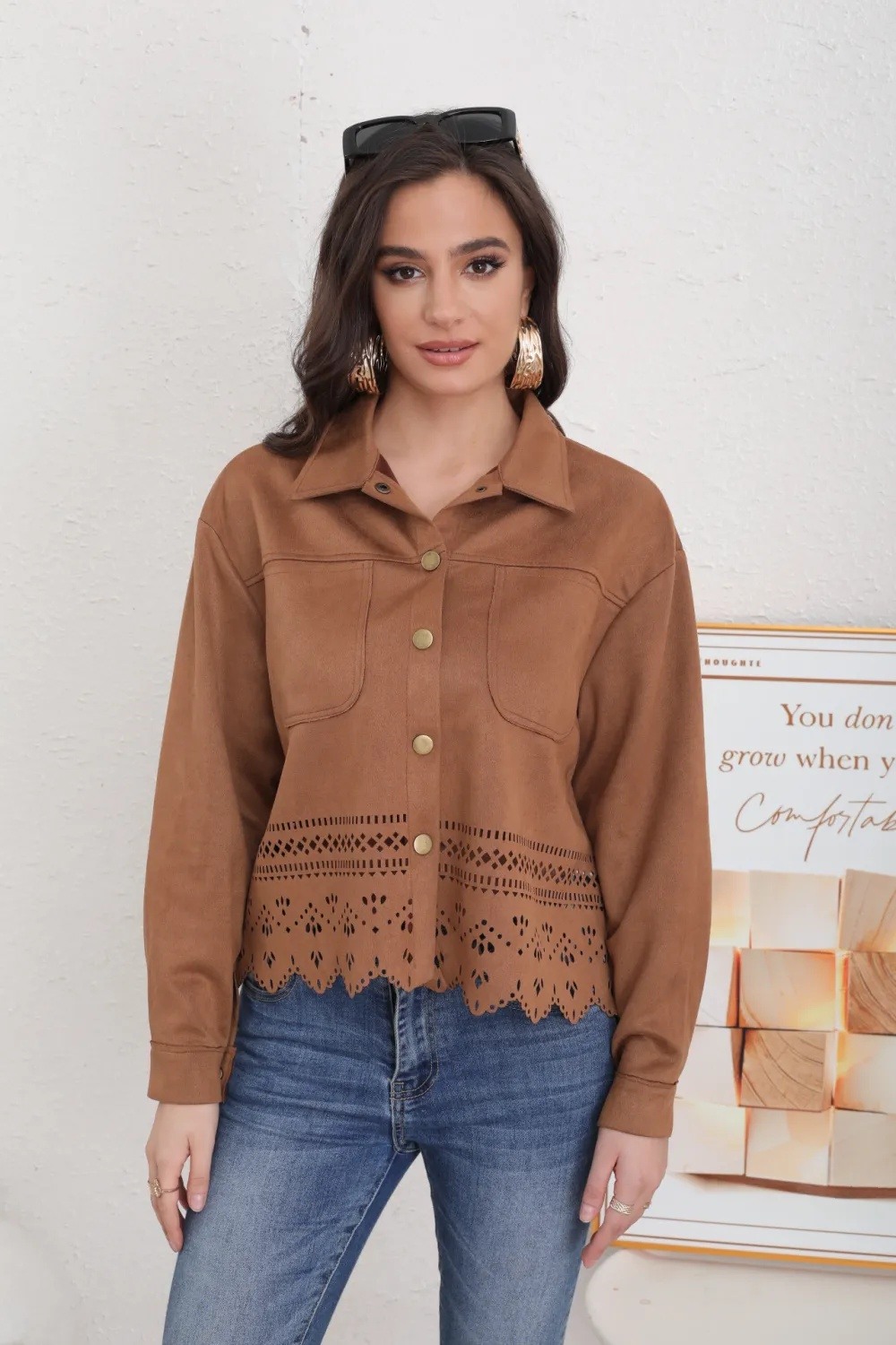 Women's Suede Jacket - Image 5