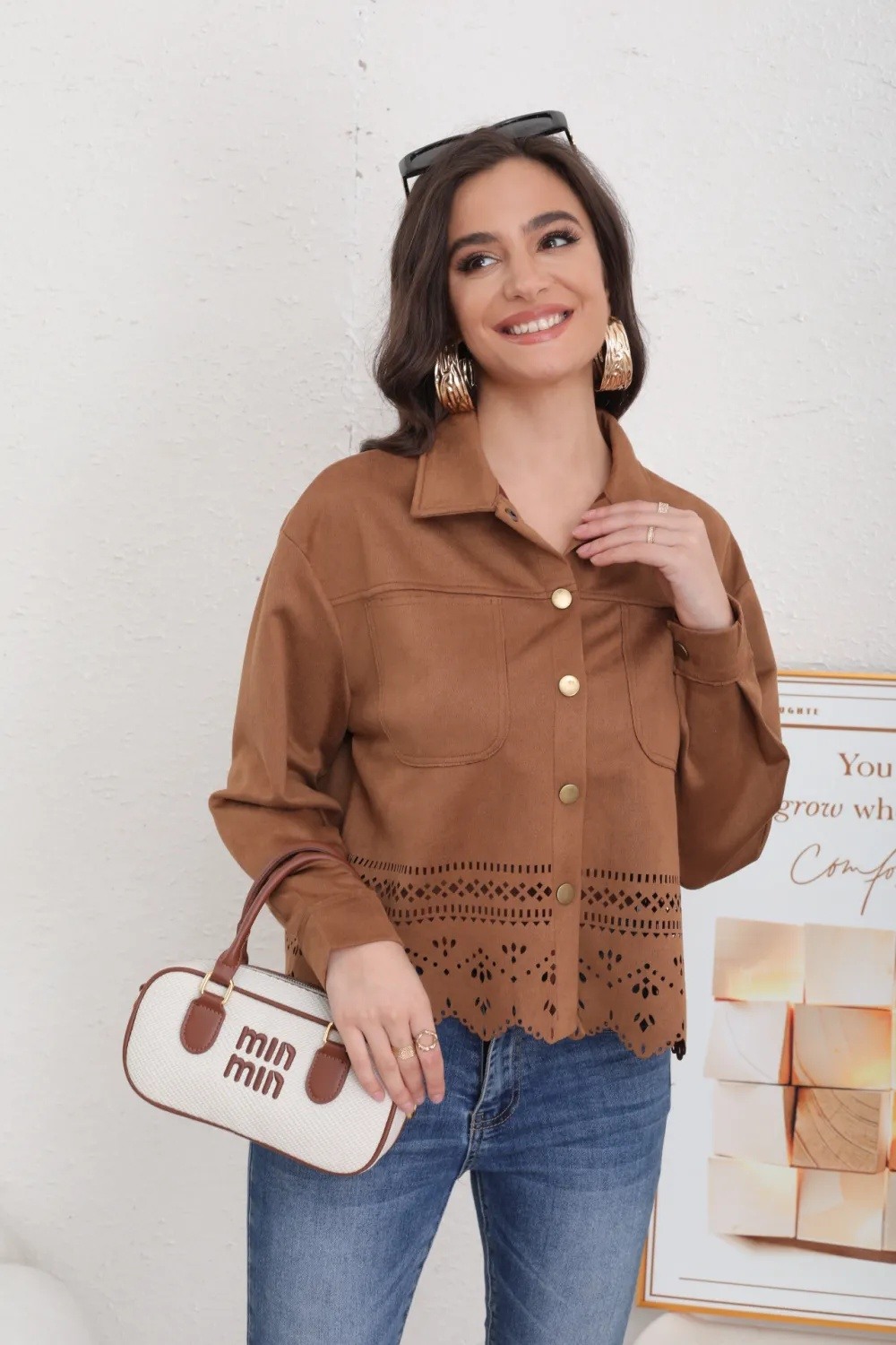 Women's Suede Jacket - Image 10