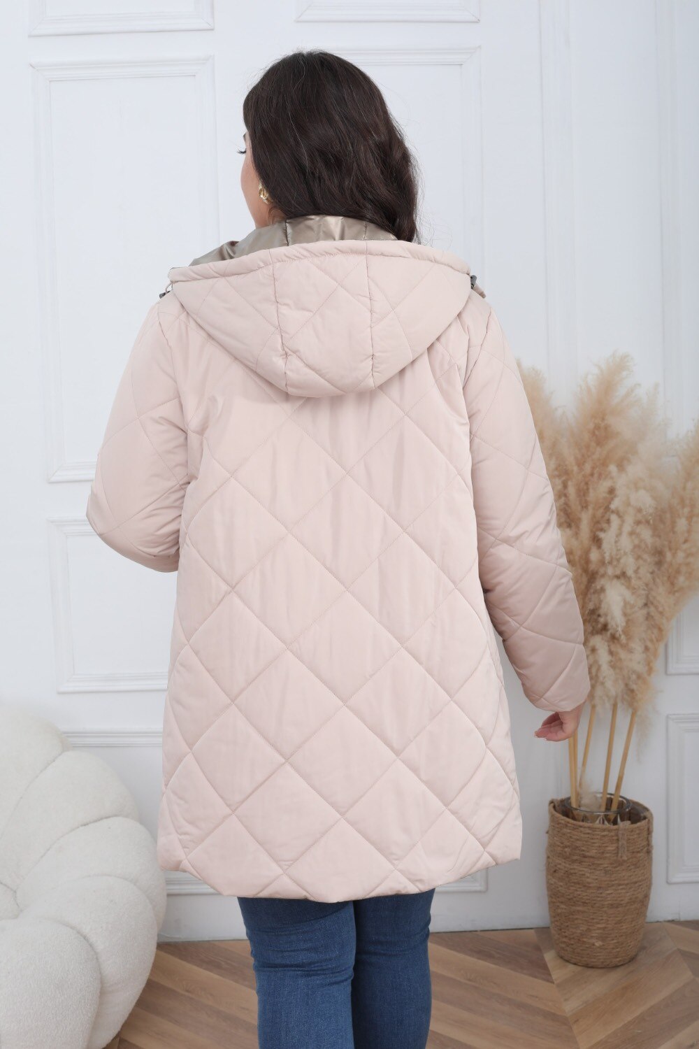 Plus Size Reversible Waterproof Padded Parka - Image 13
