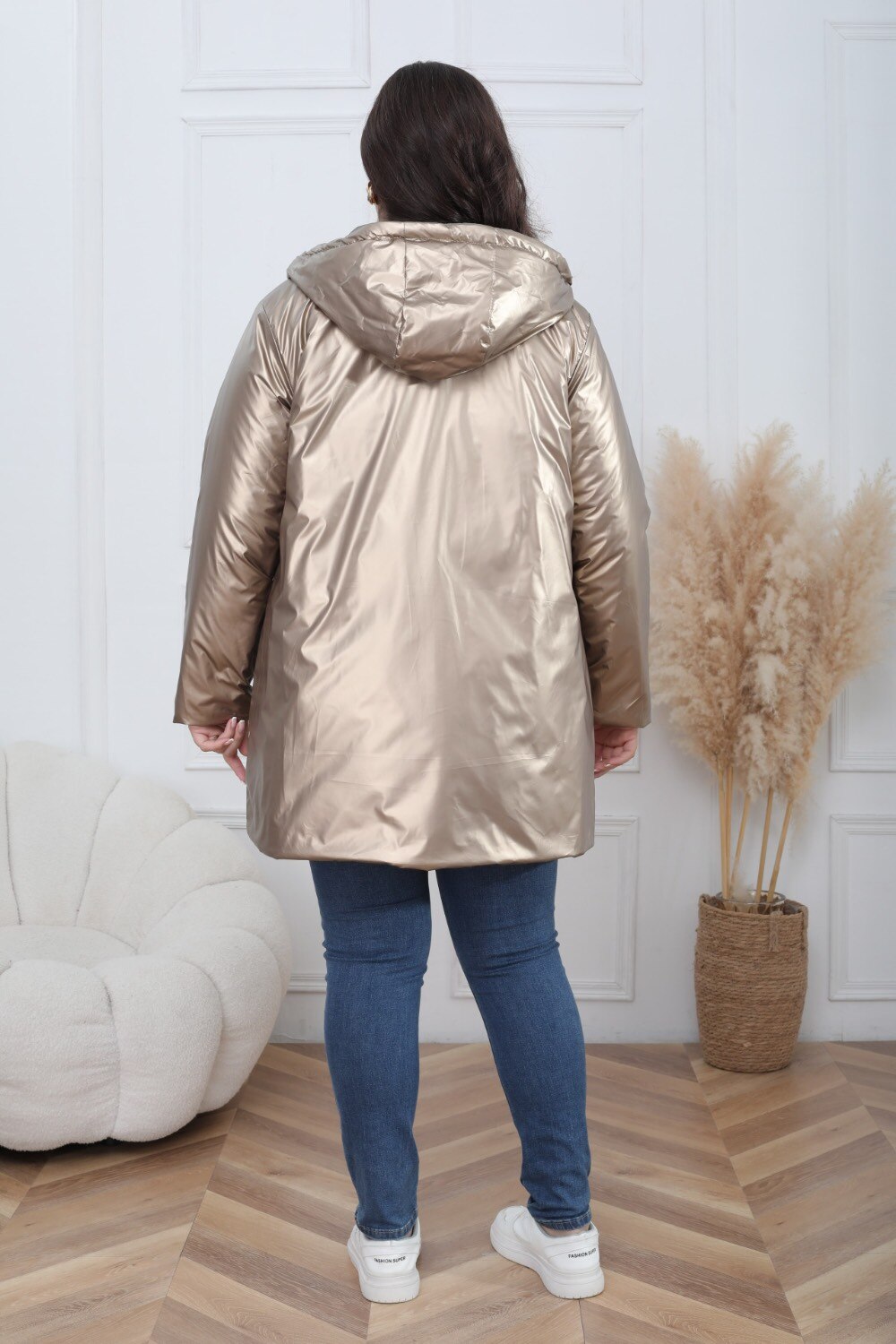 Plus Size Reversible Waterproof Padded Parka - Image 22