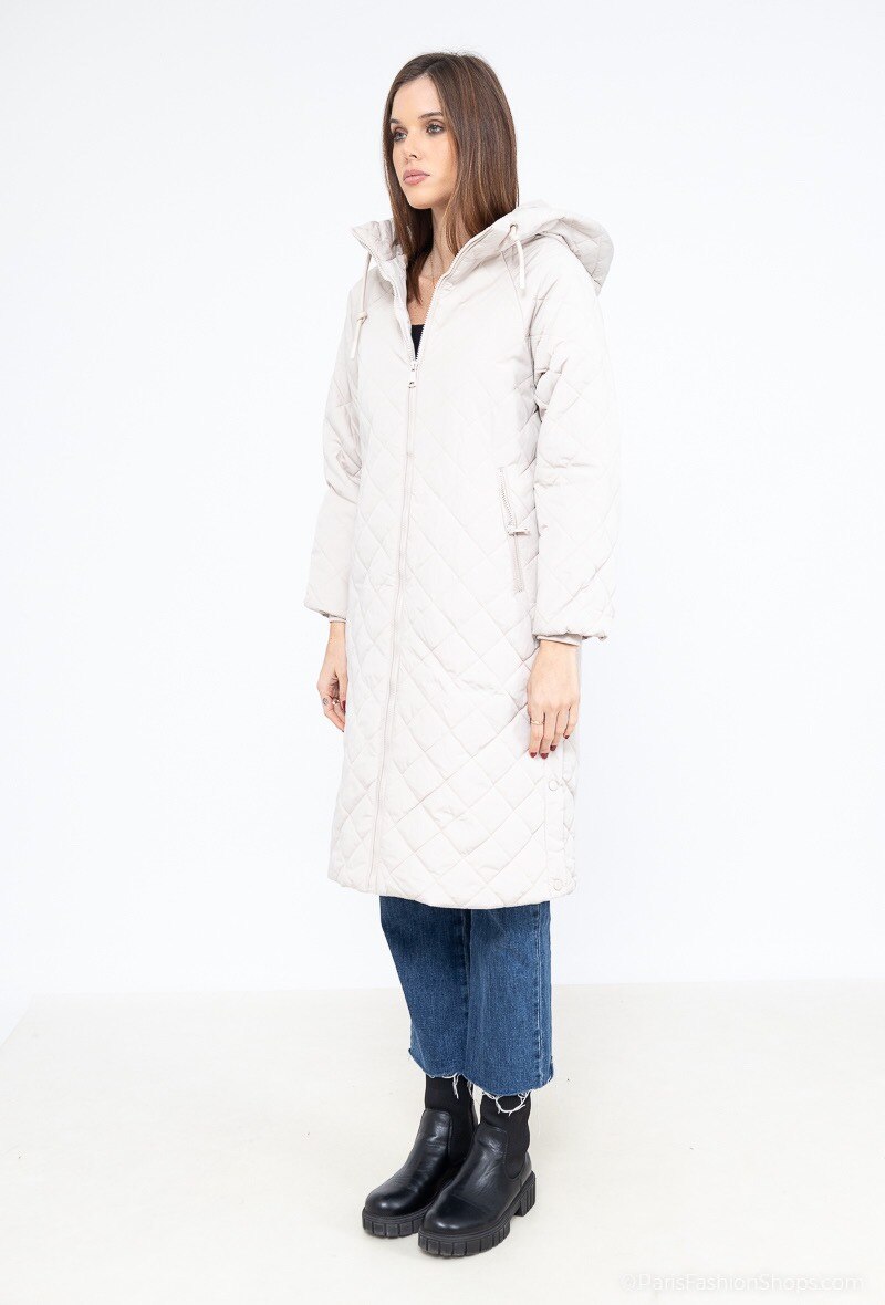 Chaqueta larga acolchada - Image 4