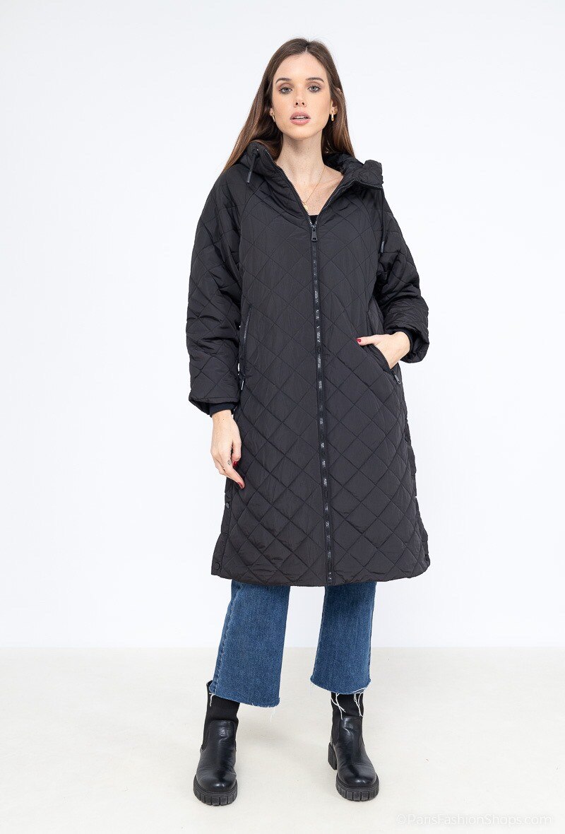 Chaqueta larga acolchada - Image 3
