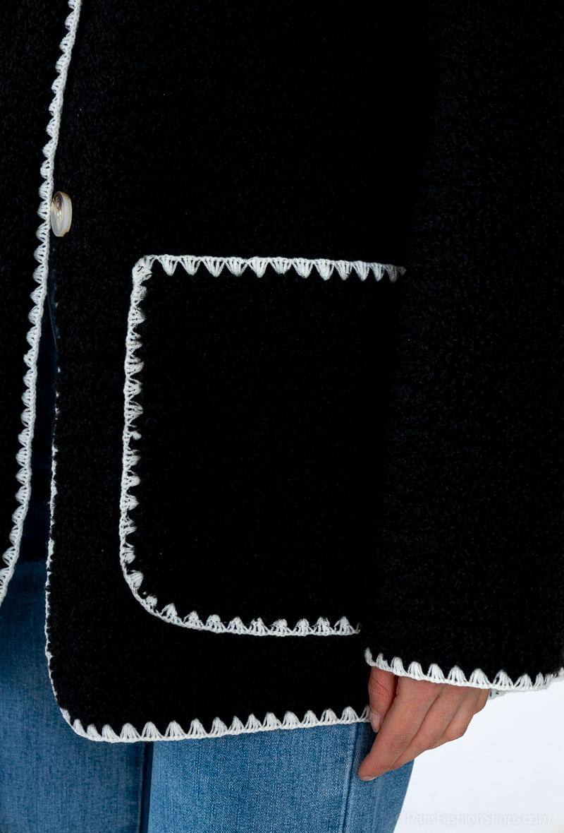 Veste/Manteau moumoute unis - Image 4