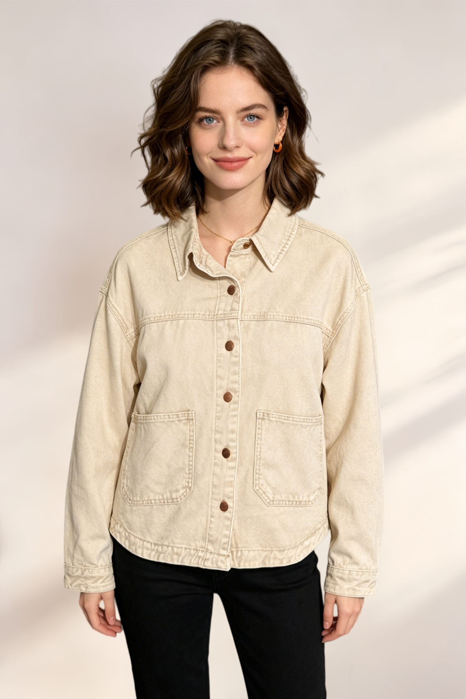 Giacca di Jeans con Tasche - Image 6