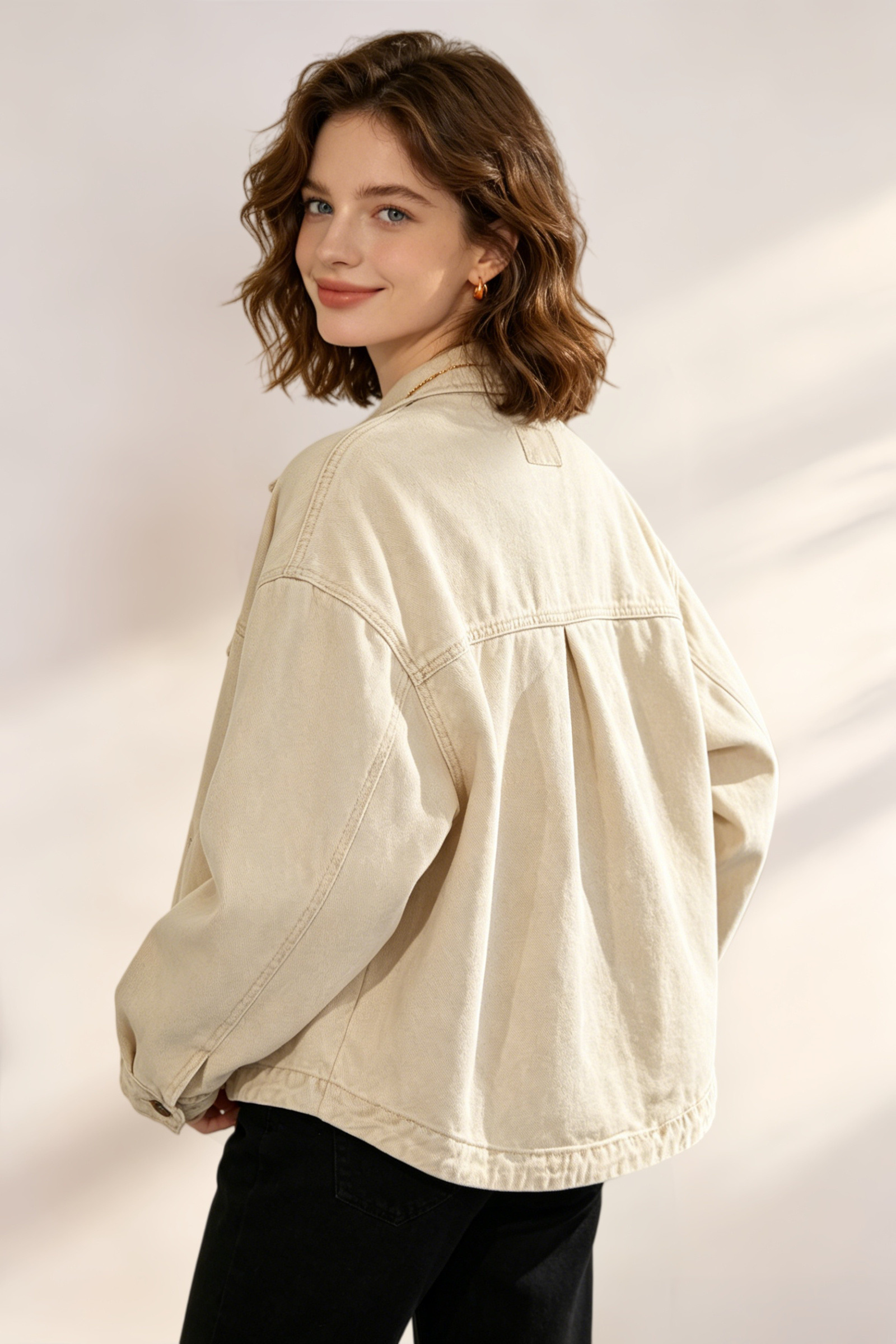 Giacca di Jeans con Tasche - Image 10