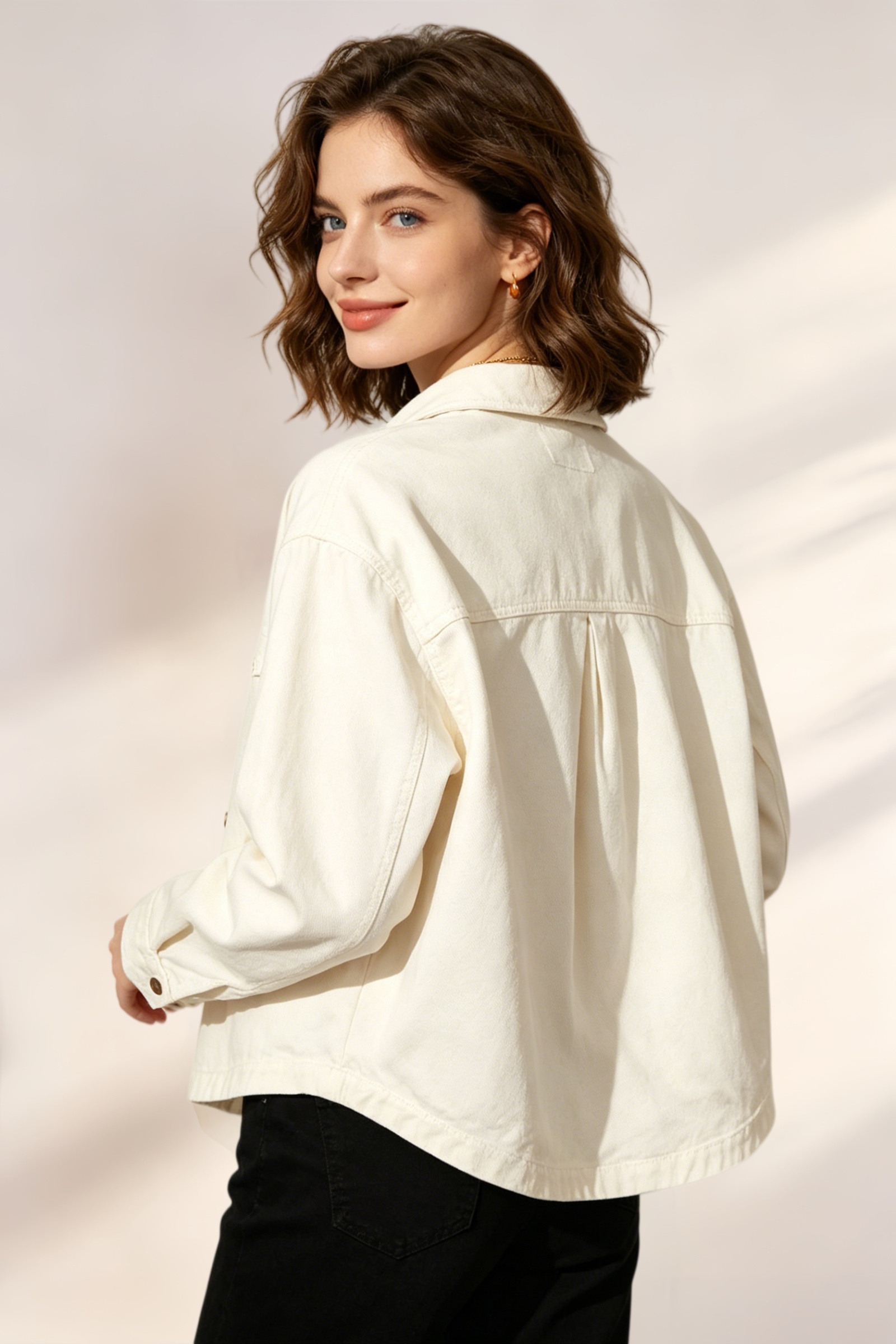 Giacca di Jeans con Tasche - Image 17
