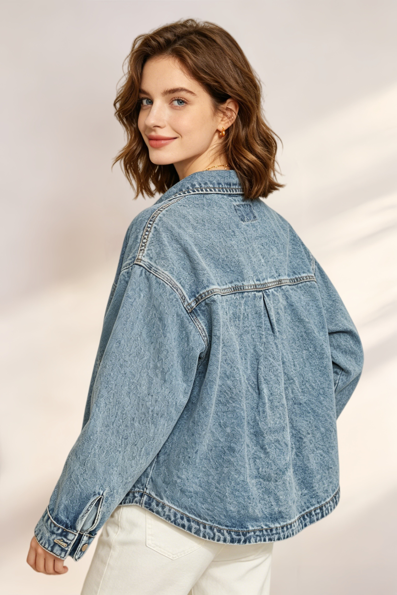 Giacca di Jeans con Tasche - Image 19